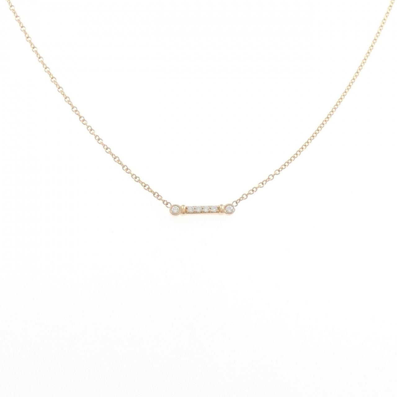 Tiffany & Co. Tiffany & Co. Tiffany Fleur de Lis Stem 750 Pink Gold Diamond Necklace Precious Metal Necklace 60012041 DUTY FREE for USA Size ONE SIZE - 1 Thumbnail
