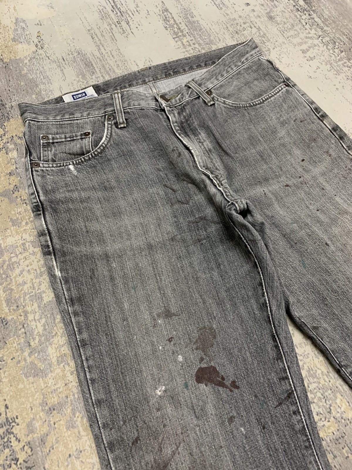 Japanese Brand Edwin Paint Splash Undercover Style Jean 34x28 Size US 34 / EU 50 - 2 Thumbnail