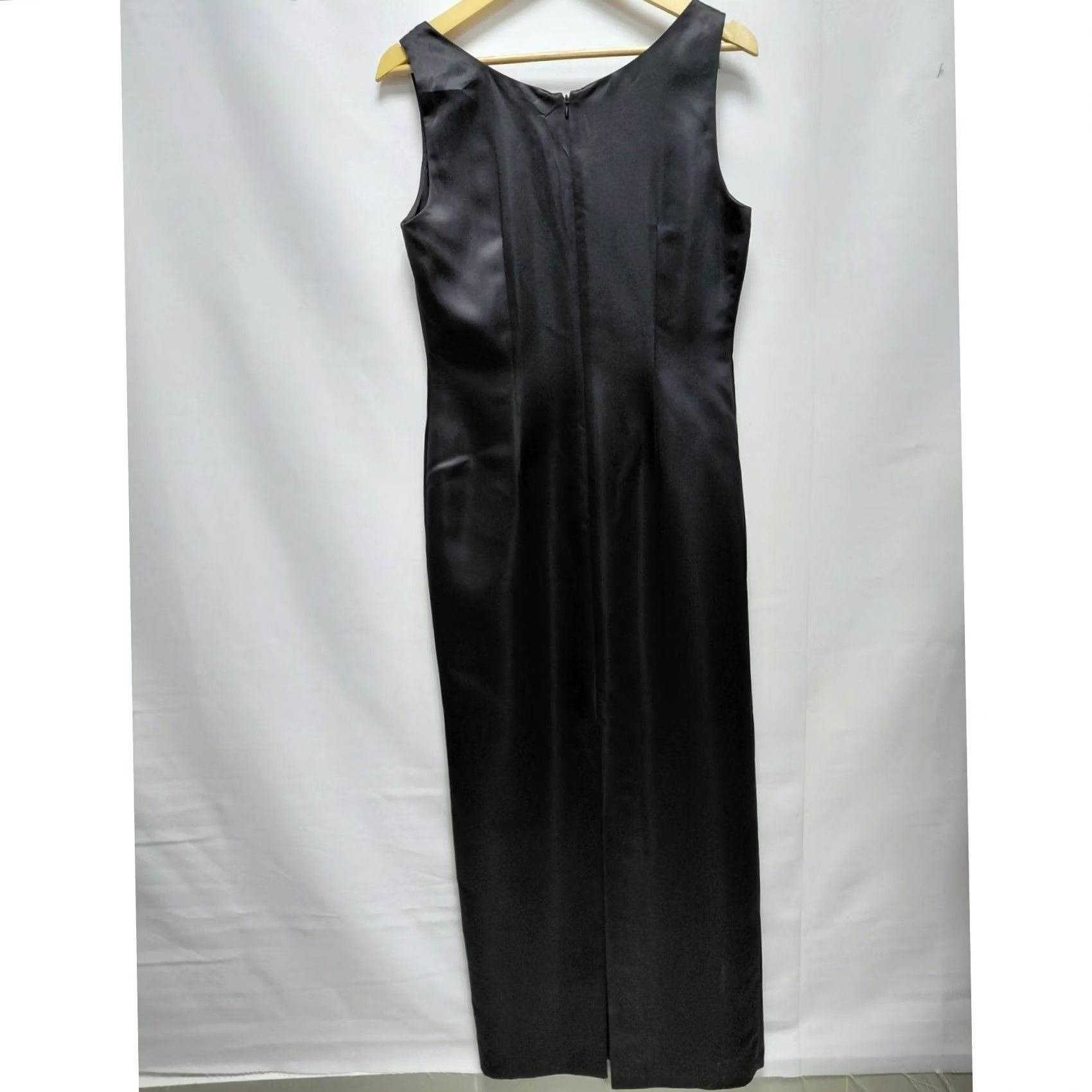 Adrianna Papell ADRIANNA PAPELL Occasions Black Solid Long Dress Size 10 Size L / US 10 / IT 46 - 2 Thumbnail