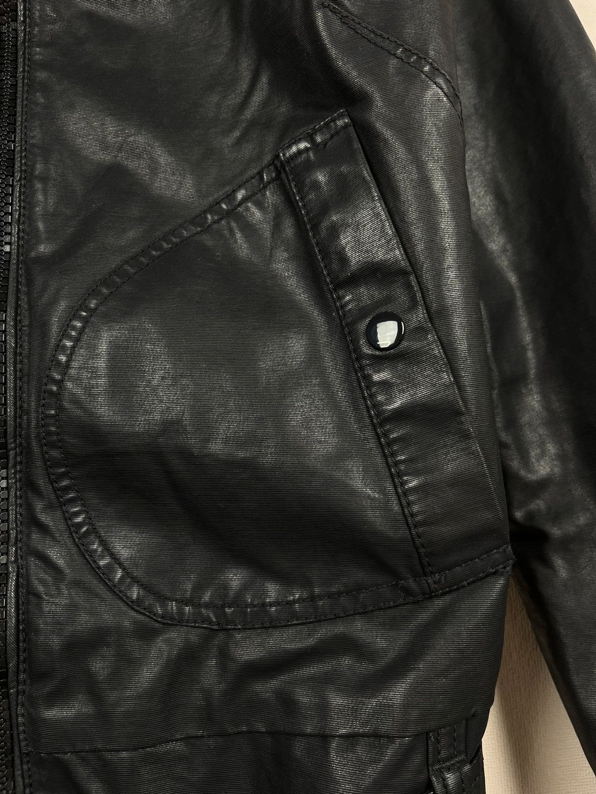 Diesel Vintage Diesel Biker Jacket Motorcycle Black Spalmatura Size US S / EU 44-46 / 1 - 8 Thumbnail