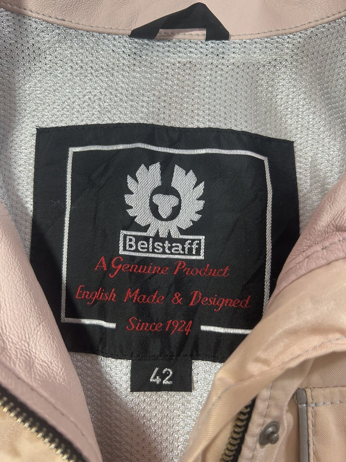 Belstaff BELSTAFF 42 uk 6 /8 LADIES PINK /PEACH LINED SATIN JACKET Size XS / US 0-2 / IT 36-38 - 3 Thumbnail