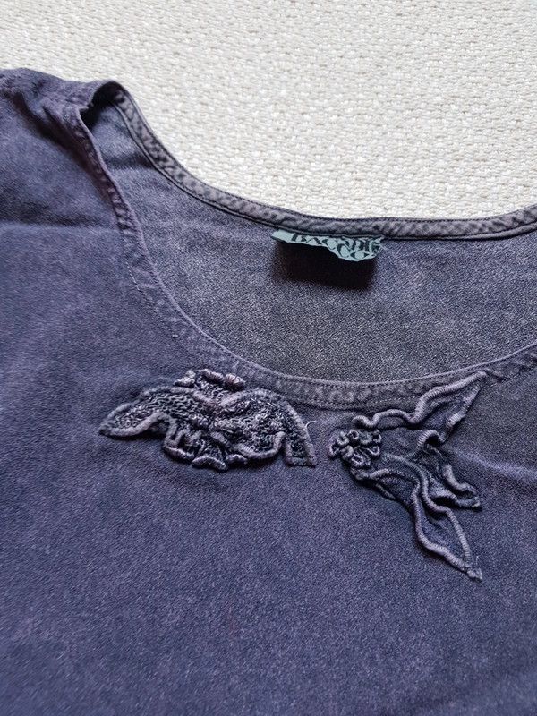Vintage Poetic Floral Shirt Bucadi Bacco Rare Art Nouveau Opium Size L / US 10 / IT 46 - 2 Thumbnail