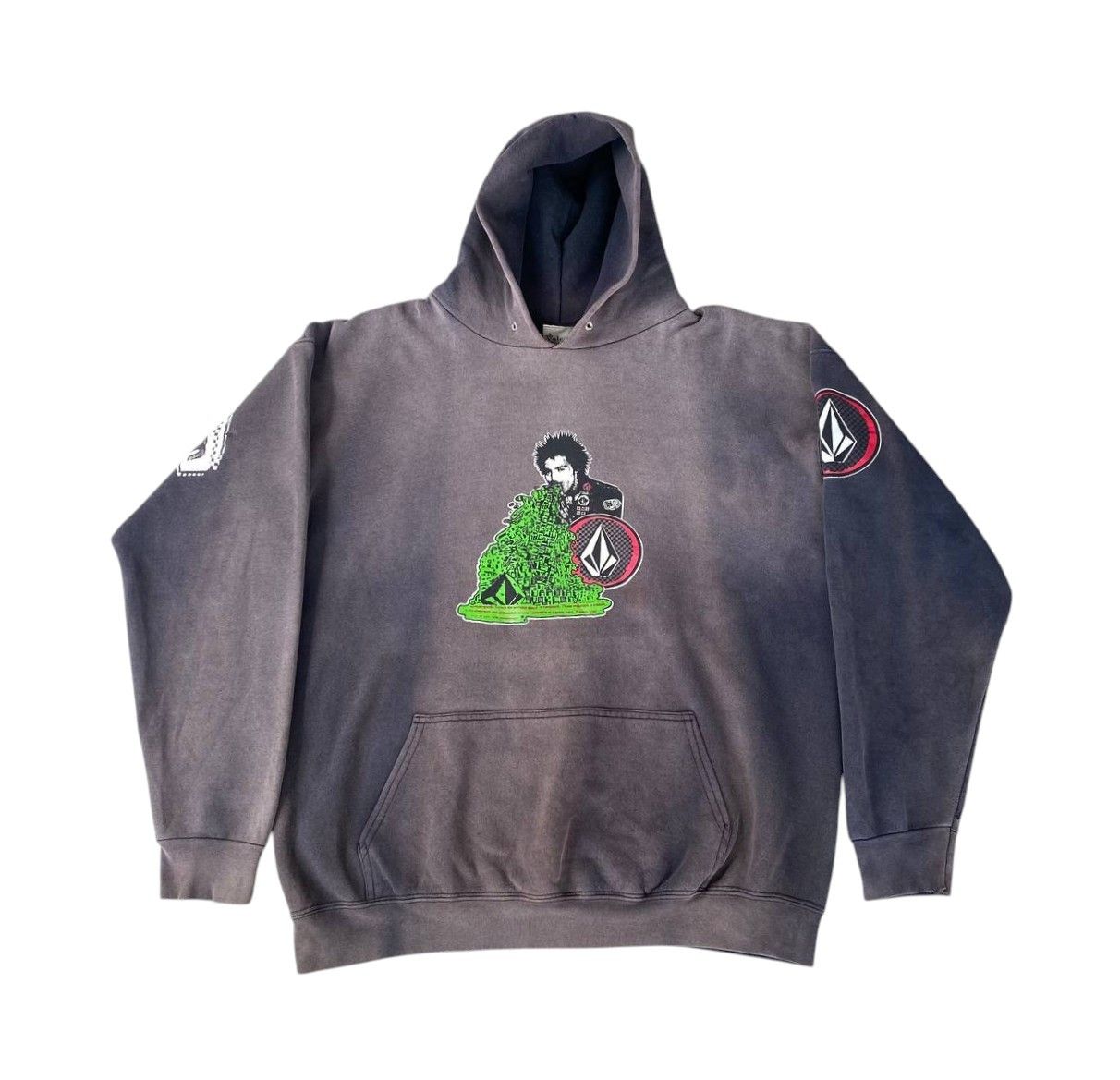 Volcom VINTAGE 90S VOLCOM SID VICIOUS TRASHED BAGGY CRAZY FADED Size US M / EU 48-50 / 2 - 2 Thumbnail