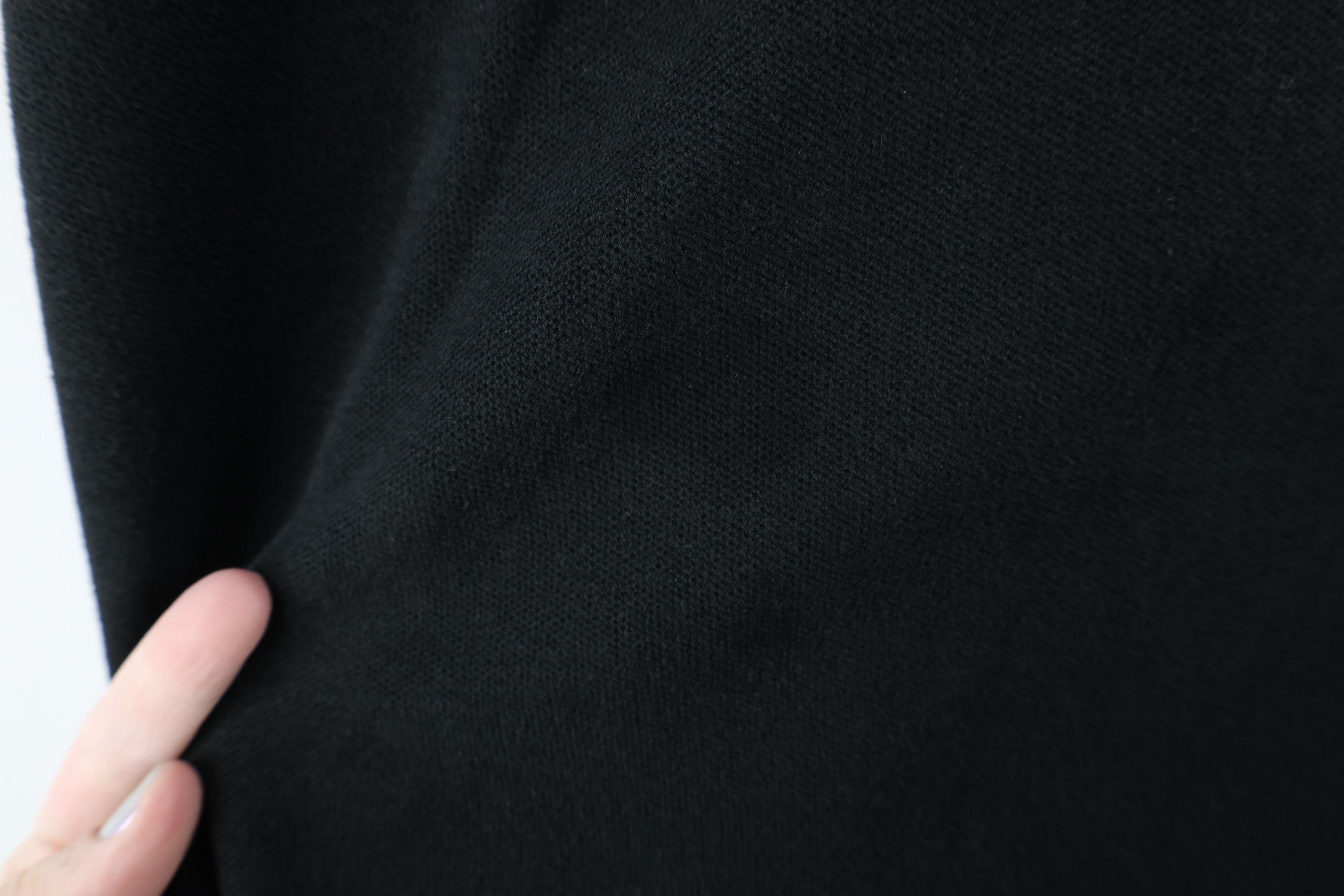 Vintage Vintage 90s Streetwear Blank Long Sleeve Polo Shirt Black Size XXL / US 16-18 / IT 52-54 - 9 Thumbnail