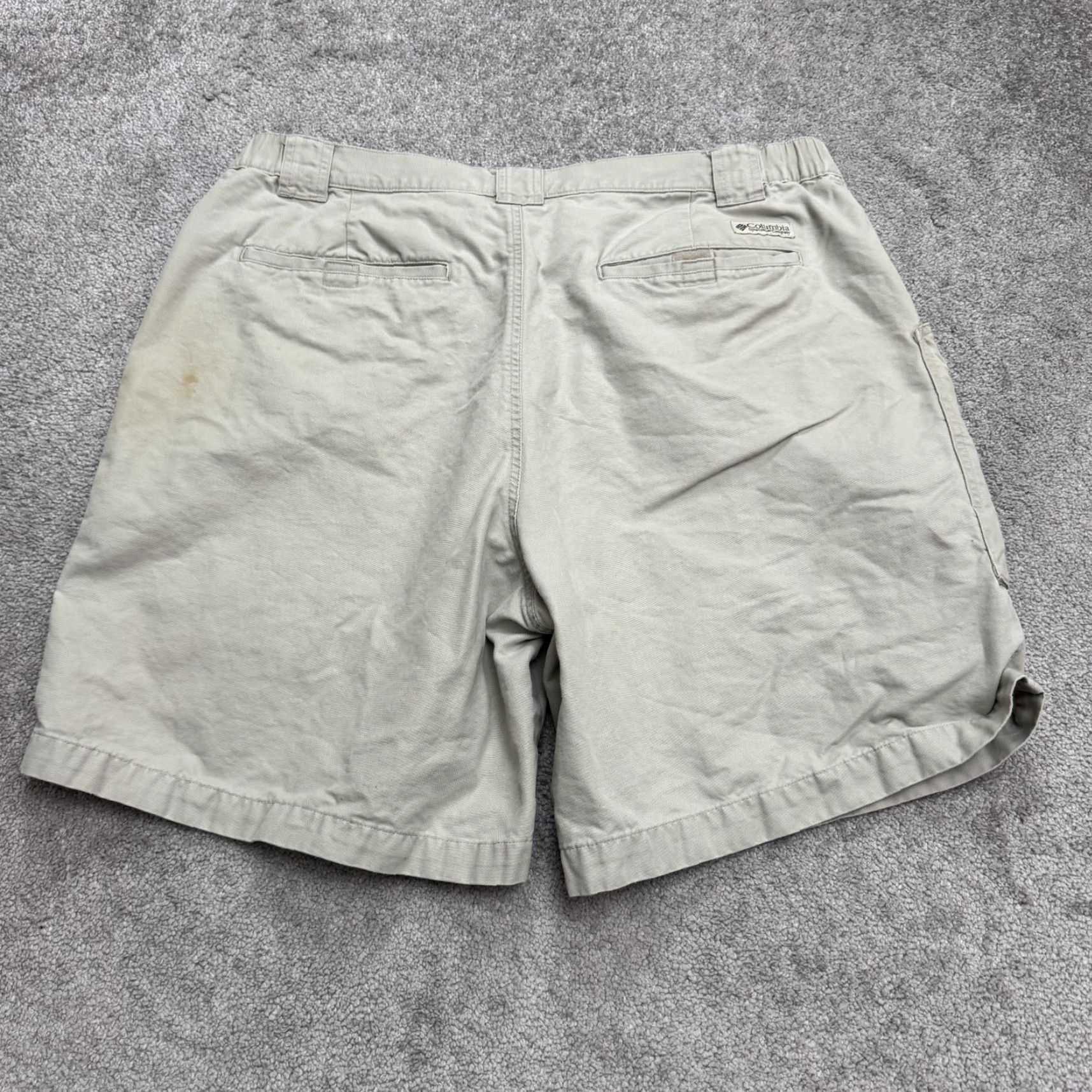 Vintage Columbia Shorts Cargo Canvas Outdoor Mens Adult XL Beige Hiking Camping Size US 36 / EU 52 - 2 Thumbnail
