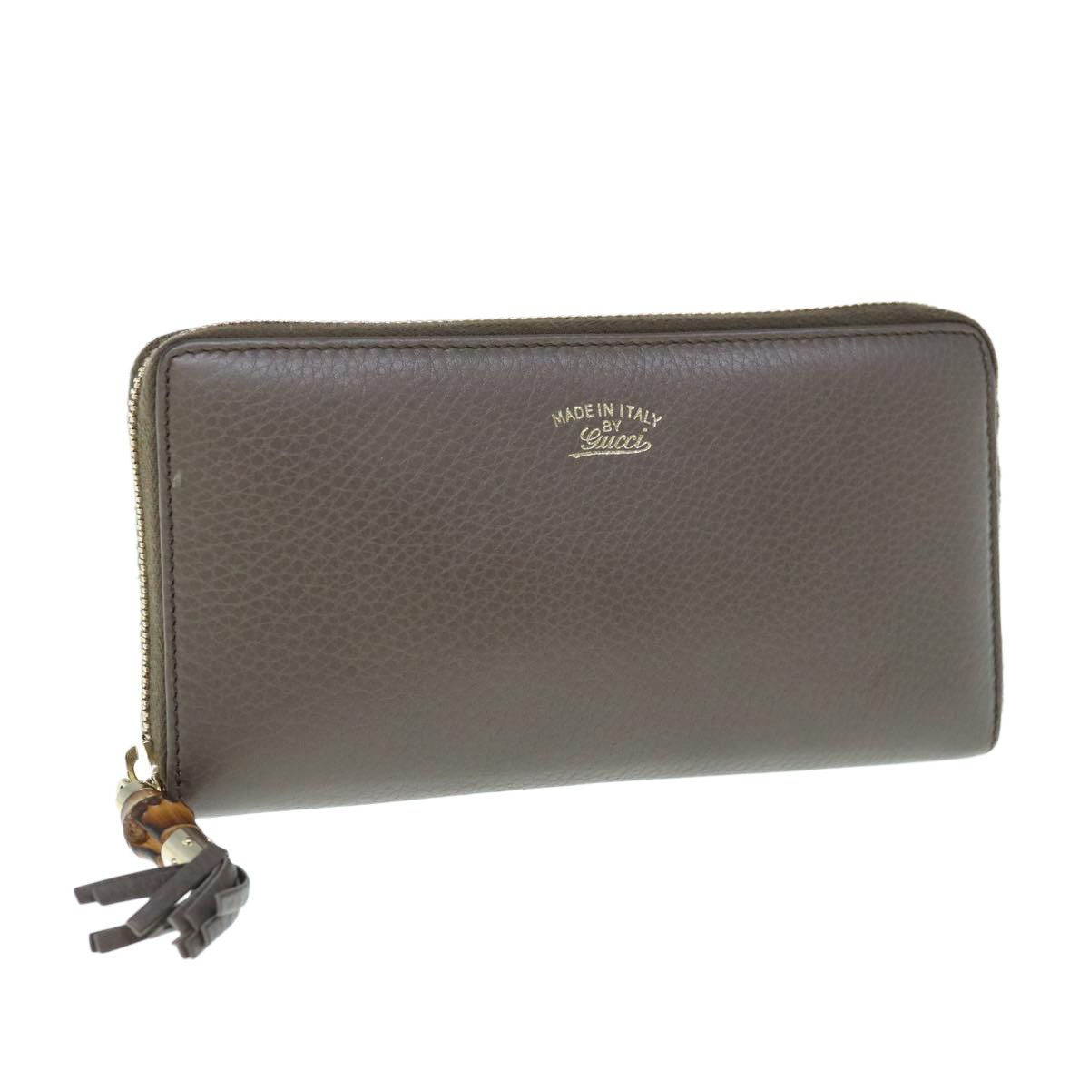 Gucci Grey Leather Wallet (Pre-Owned) Size ONE SIZE - 1 Thumbnail