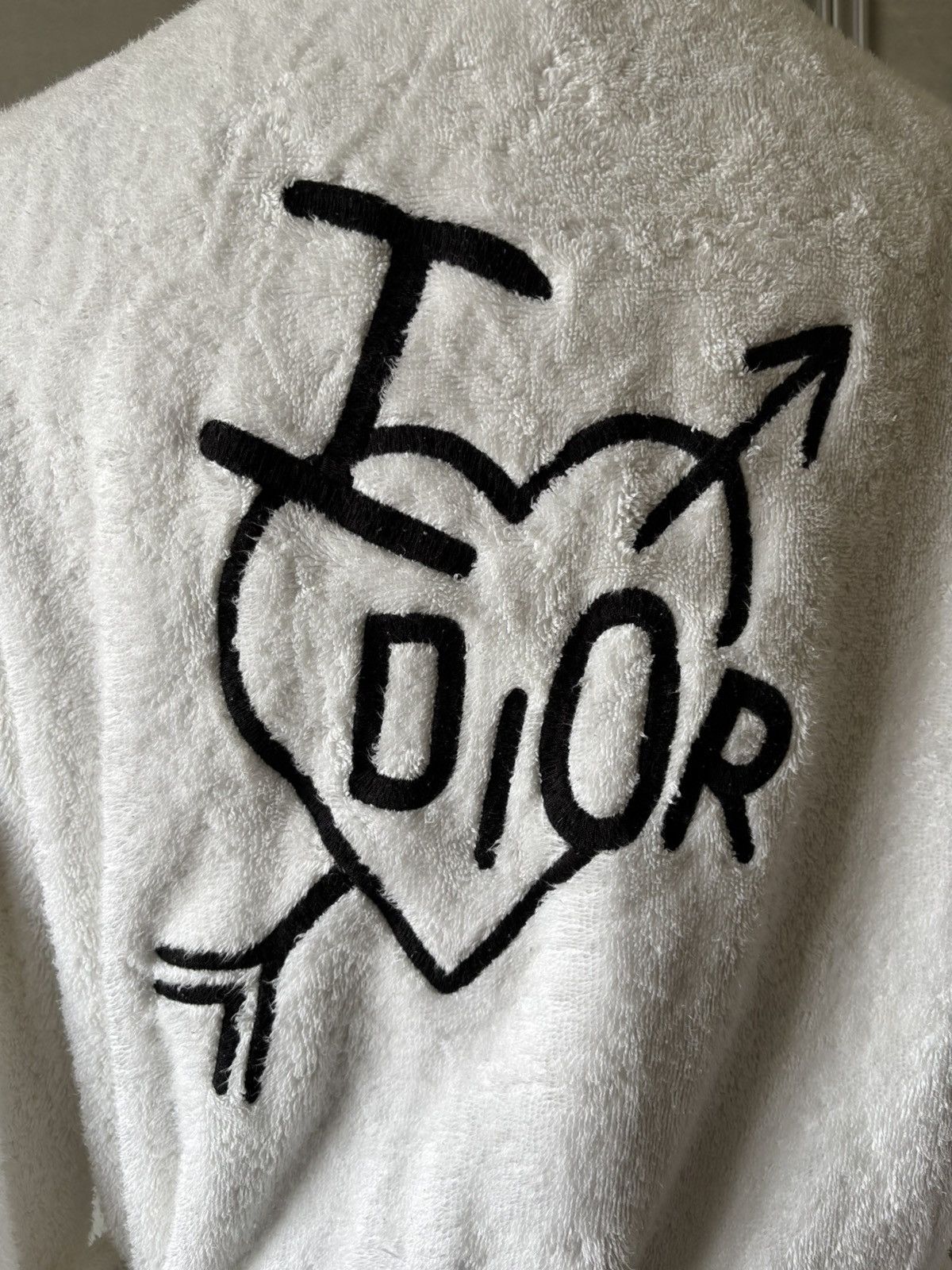 Dior CHRISTIAN DIOR Cotton bathrobe I love Dior Size M / US 6-8 / IT 42-44 - 4 Thumbnail