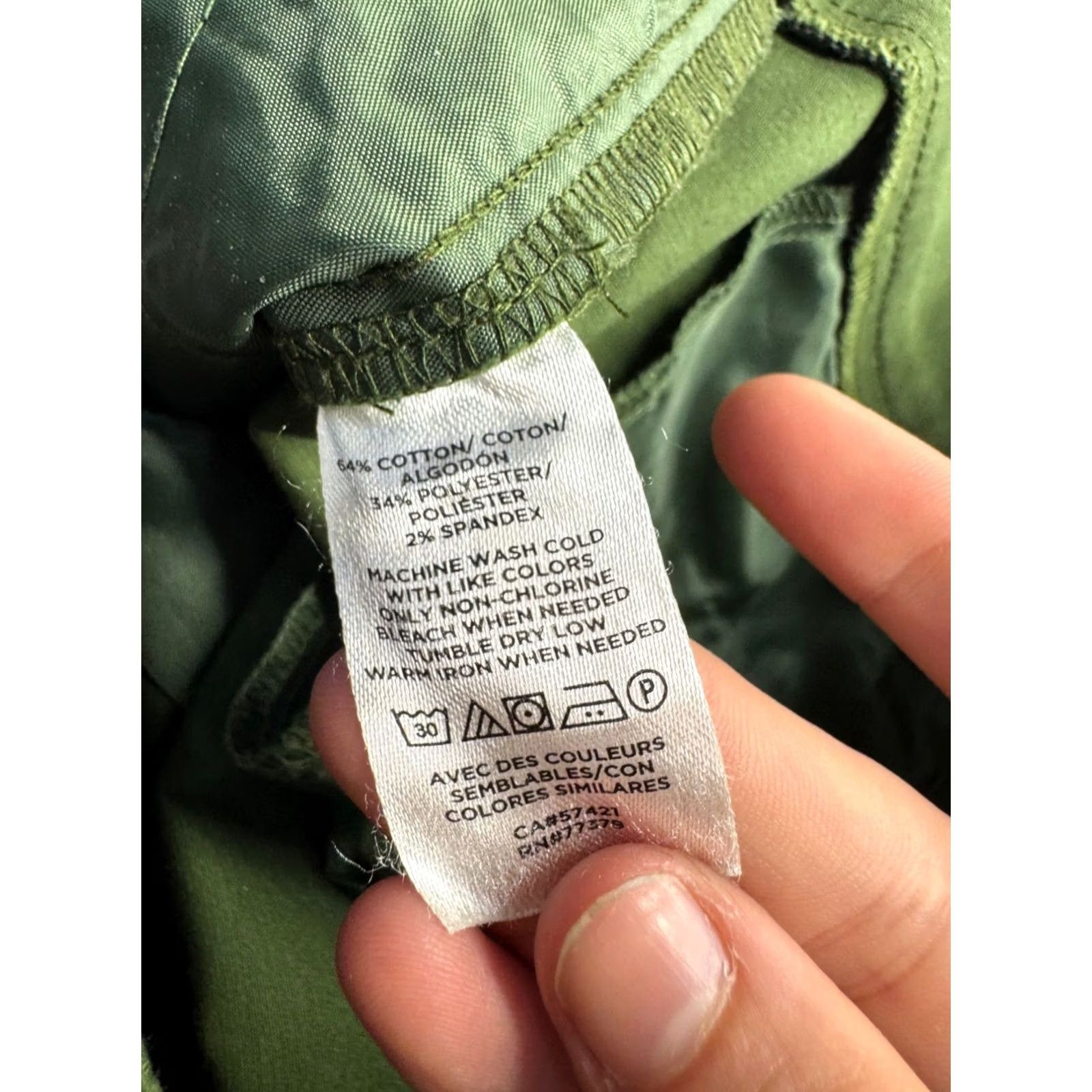 Ann Taylor Ann Taylor Factory Green Stretch Straight-Leg Pants Womens 4 Dress Pants Large Casual Workwear Regular Size 4 Size 27" / US 4 / IT 40 - 4 Thumbnail