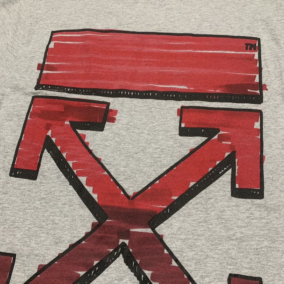 Off-White Off White Small Marker Arrows Grey Tee Virgil Abloh Size US S / EU 44-46 / 1 - 3 Thumbnail