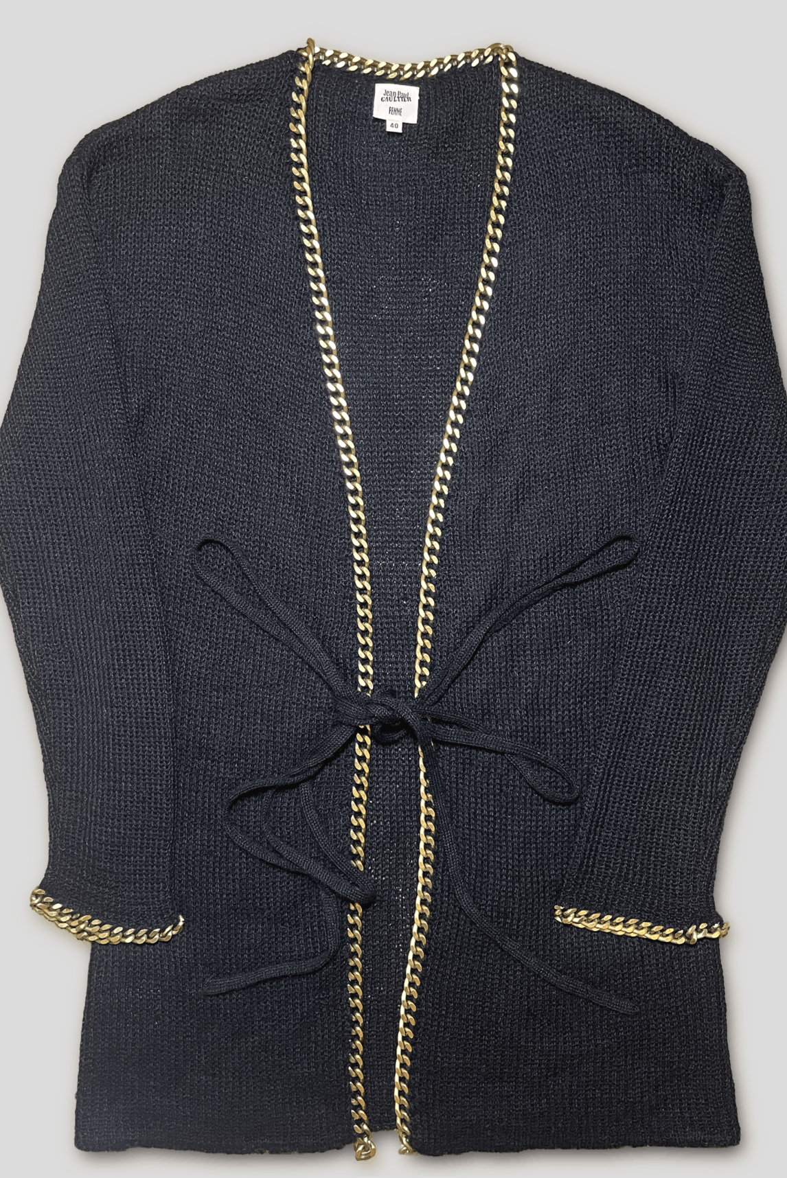 Jean Paul Gaultier Jean Paul Gaultier Femme Alpaca Long Knit Cardigan Size S / US 4 / IT 40 - 1 Thumbnail