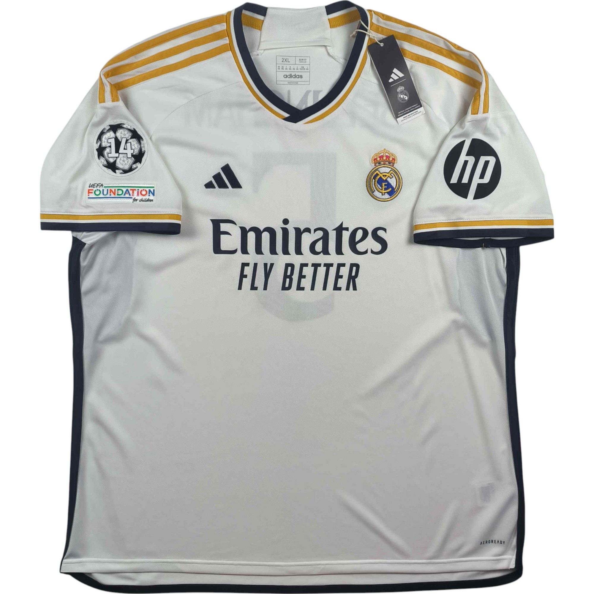 Adidas NEW Real Madrid 2023 home UCL Bellingham football jersey XXL Size US XXL / EU 58 / 5 - 2 Thumbnail