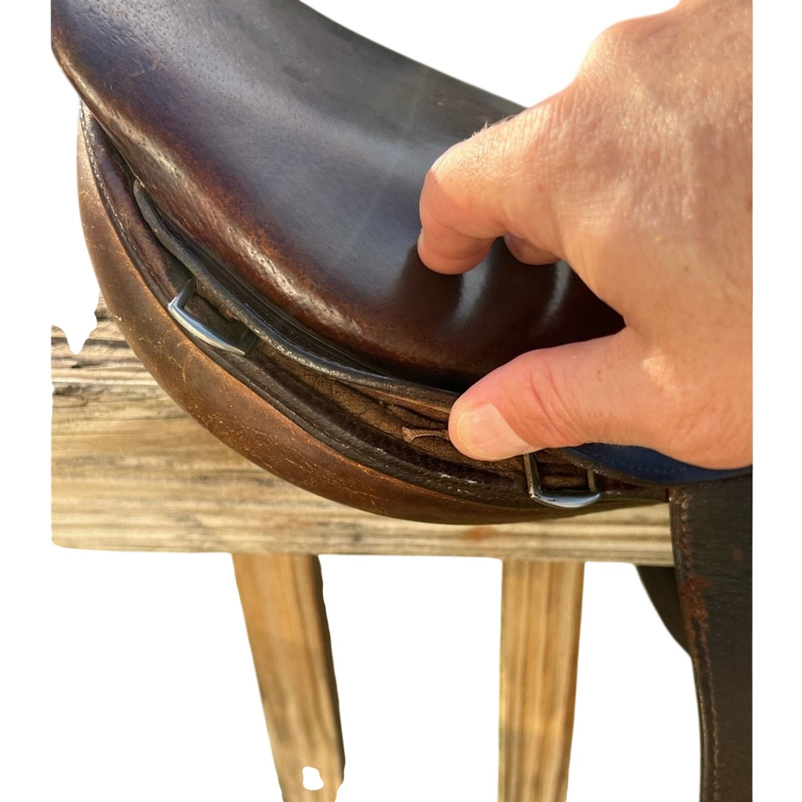 Other 16.5" Crosby Olympic Works English Hunter/Jumper Saddle 90’s Size ONE SIZE - 7 Thumbnail