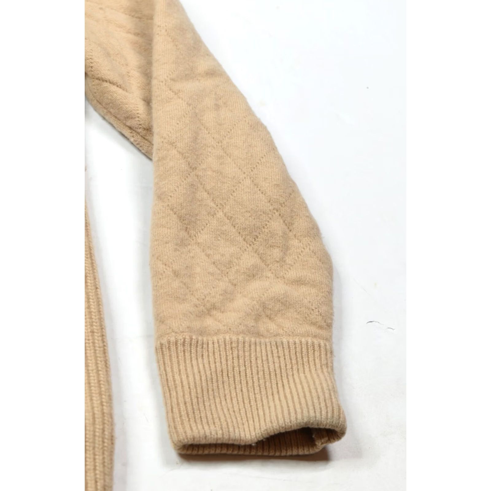 Brooks Brothers Brooks Brothers Quilted Sweater Mens 2XL Pullover Long Sleeve Merino Cashmere Tan Wool Knit Quilted Pullover Regular Mens 2XL Winter Fall Spring Size US XXL / EU 58 / 5 - 6 Thumbnail
