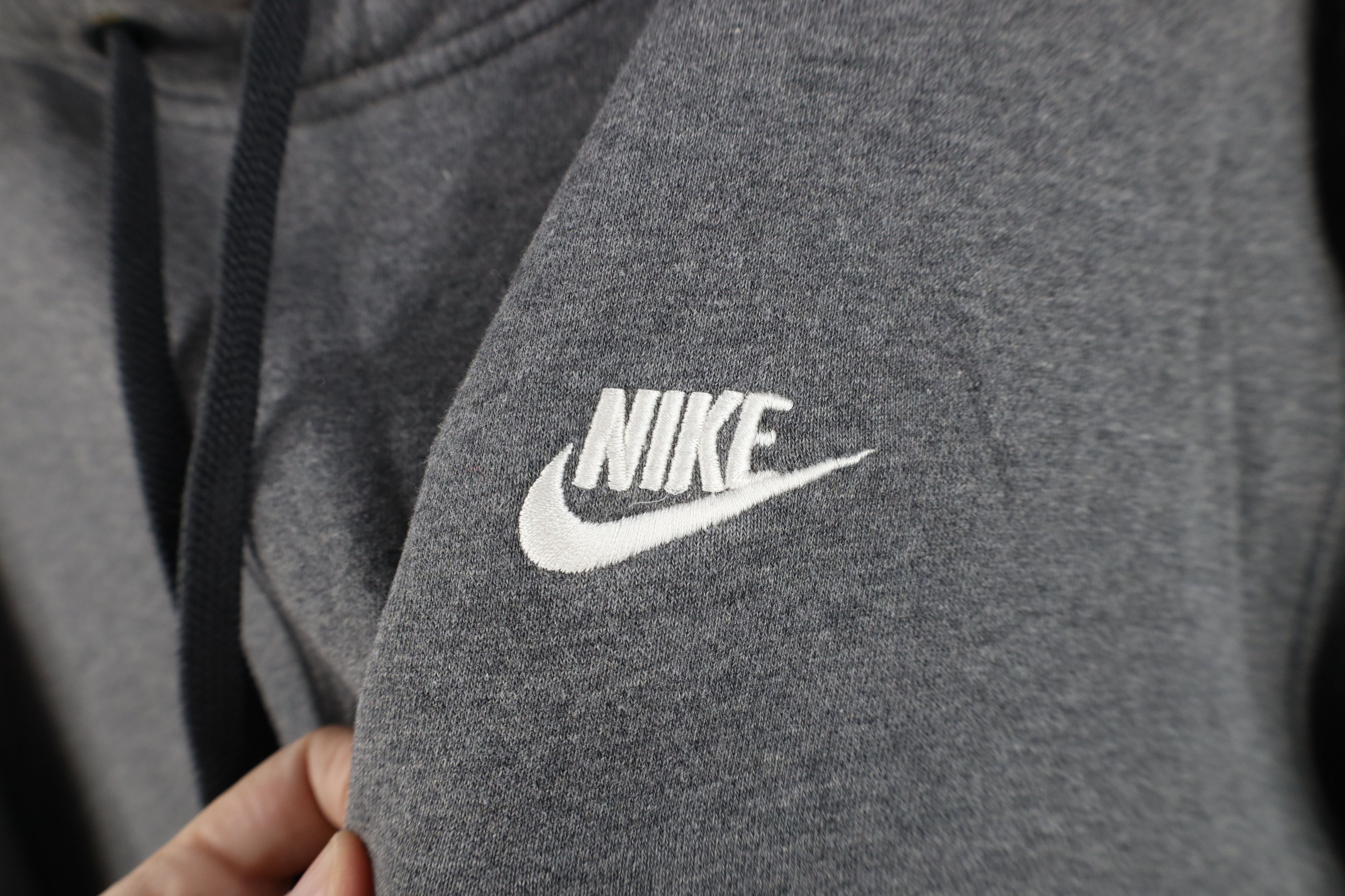 Nike Vintage Nike Travis Scott Mini Swoosh Hoodie Sweatshirt Gray Size US XL / EU 56 / 4 - 4 Thumbnail