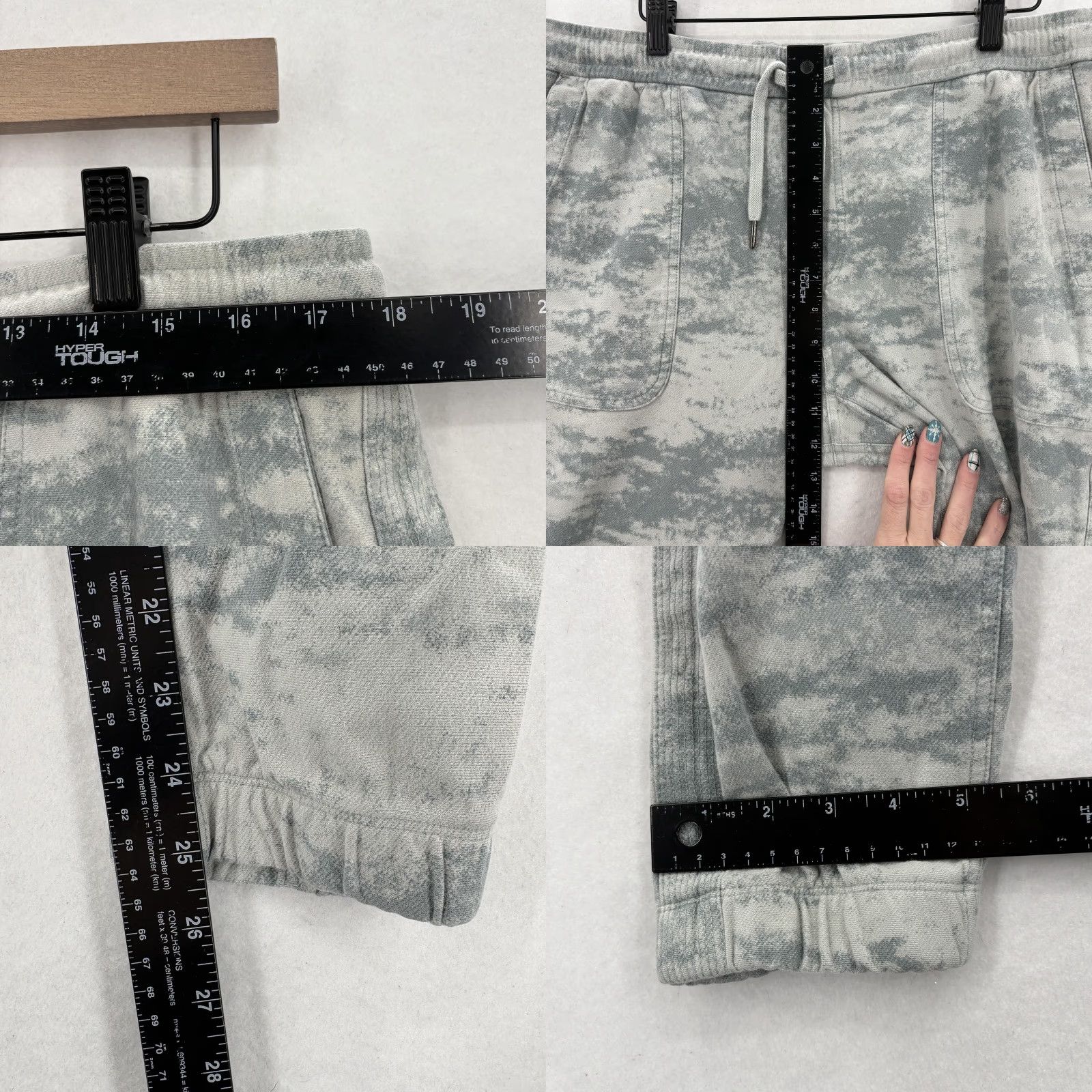 Athleta Athleta Farallon Jogger Pants Womens Large Gray Camo French Terry Elastic Waist Size 36" / US 14 / IT 50 - 8 Thumbnail