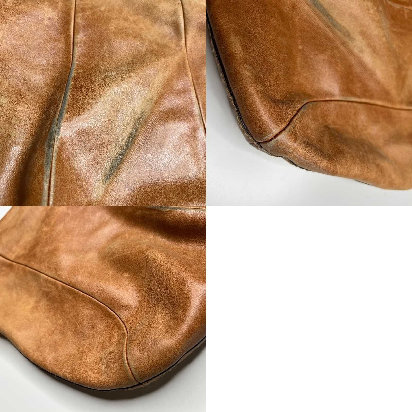 Coach VINTAGE Coach Brown Leather Shoulder Bag Slouchy Hobo Purse Pink Lining - Medium Women’s Bag | Coach J0849-12684 Size ONE SIZE - 9 Thumbnail