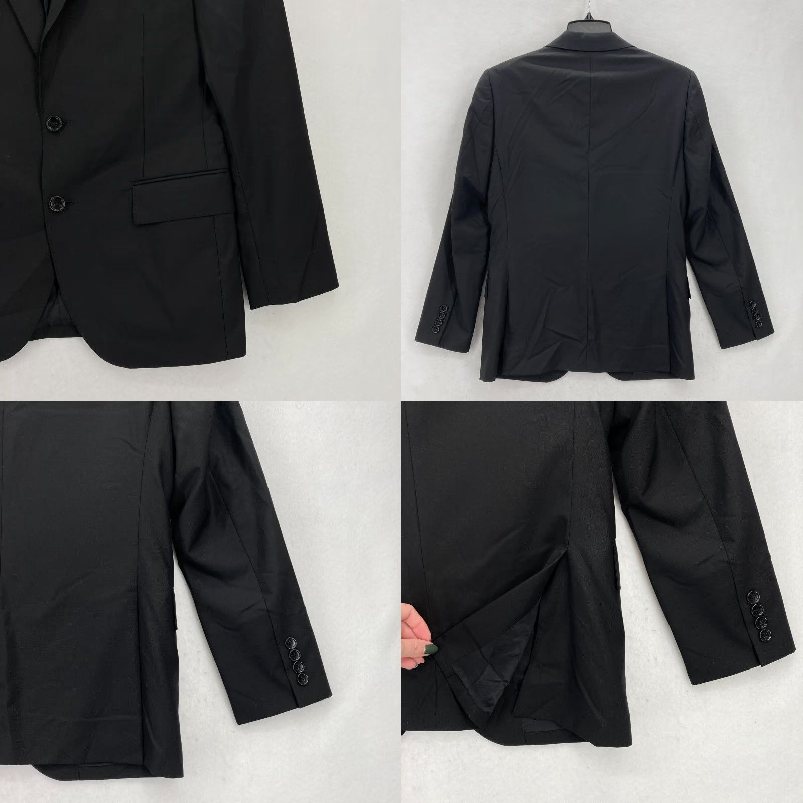 J.Crew J.CREW Ludlow Slim Fit Blazer Mens 36S Black Wool Loro Piana Vented Blazer Size 36R - 10 Thumbnail