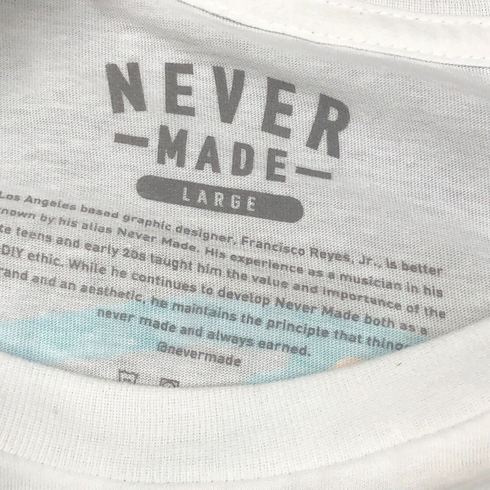Stussy Never Made Unity Peace Long Sleeve White Shirt Large L Art Size US L / EU 52-54 / 3 - 5 Thumbnail