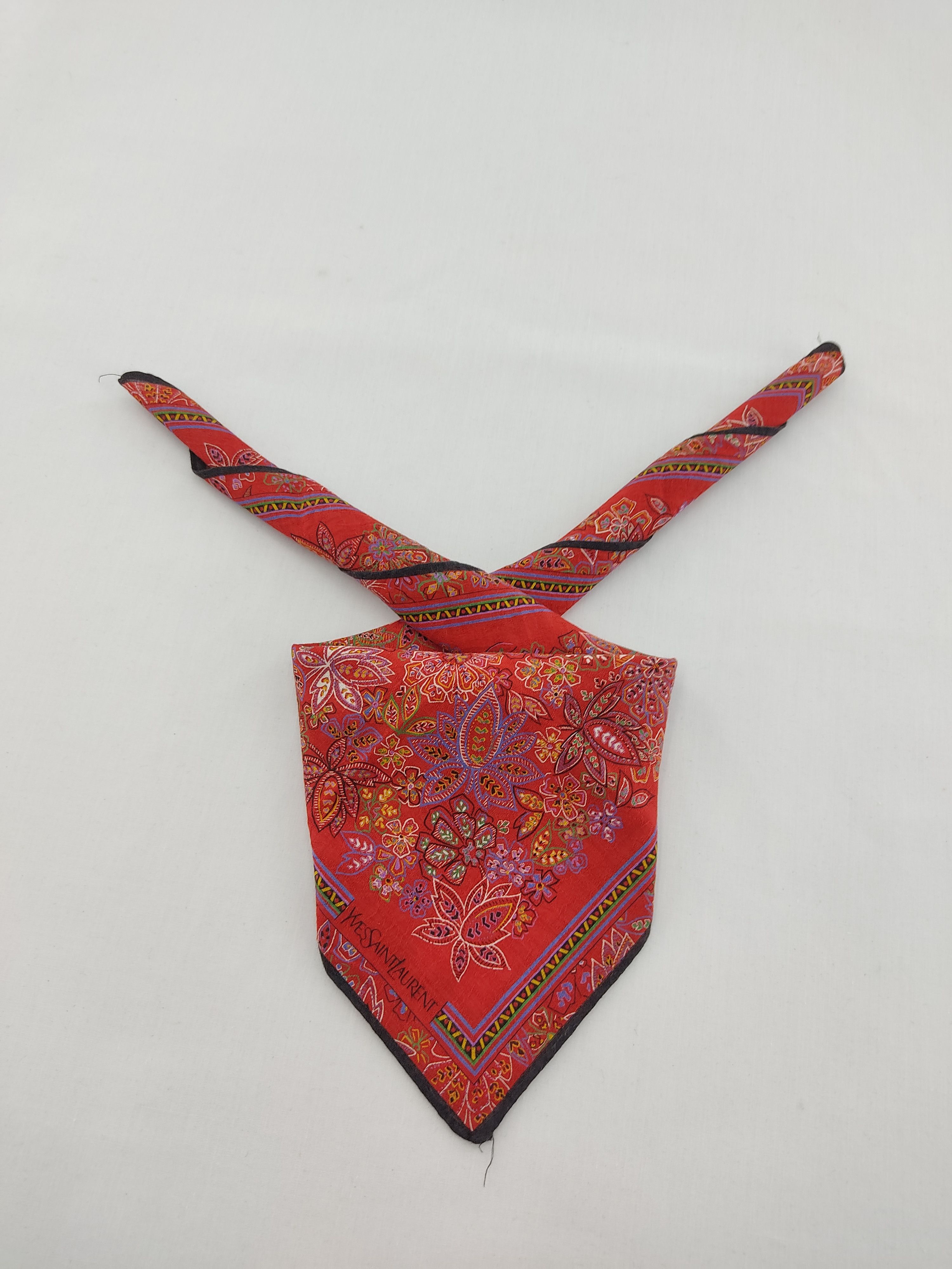 Yves Saint Laurent Vintage Yves Saint Laurent Handkerchief / Neckwear / Bandana Size ONE SIZE - 2 Thumbnail