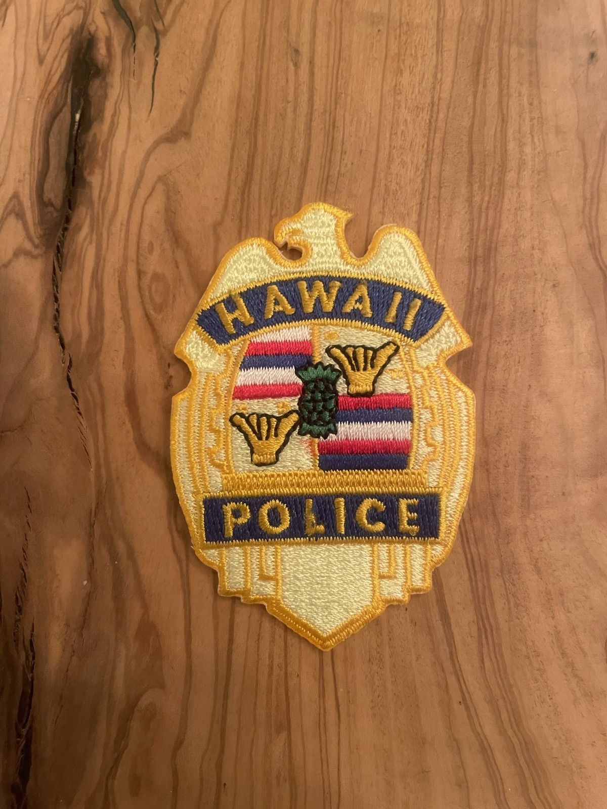 Other Vintage 90s Hawaii Police Badge Iron SewOn Embroidered Patch Size ONE SIZE - 1 Thumbnail