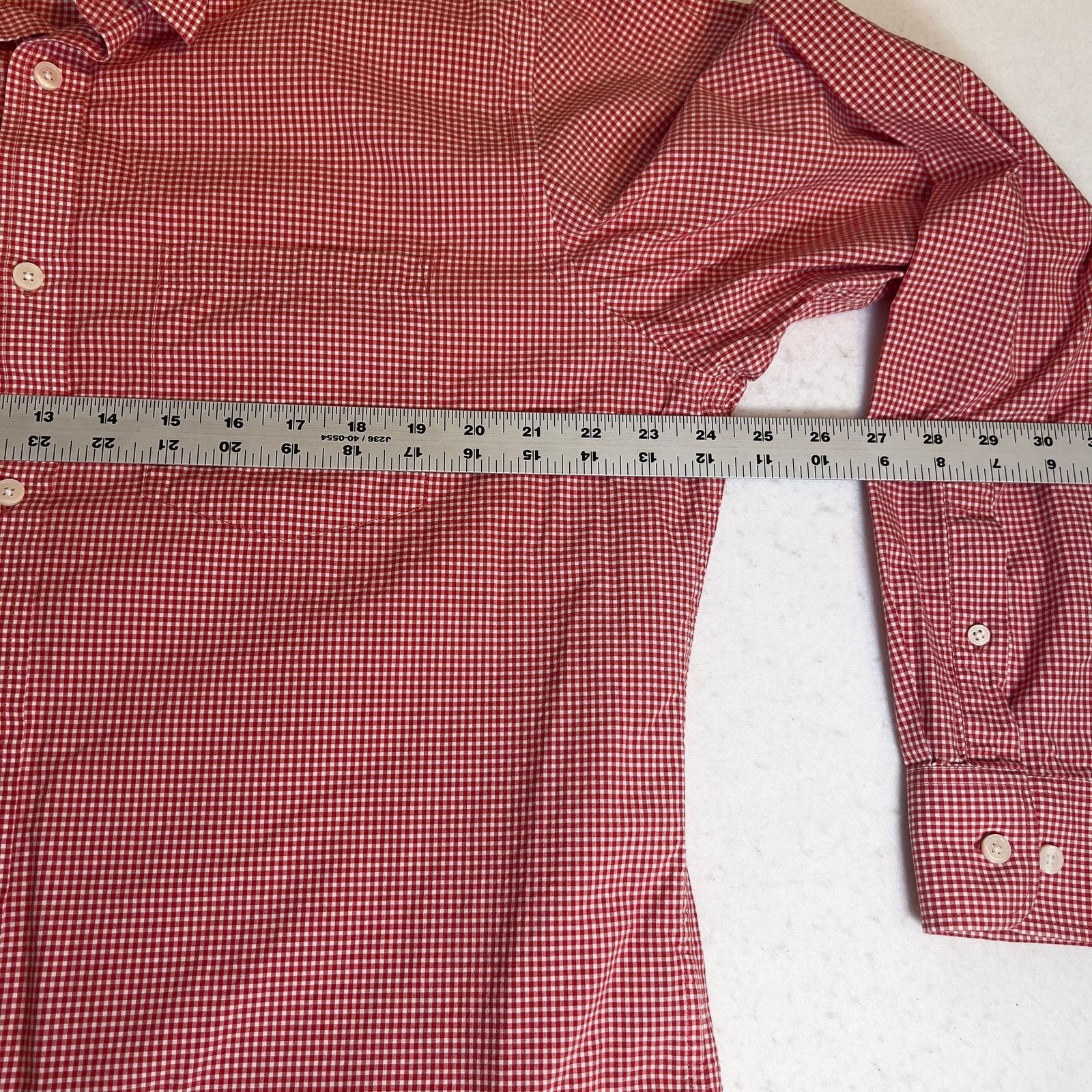 Banana Republic Banana Republic Factory Button Shirt Mens L SLIM FIT Red Size US L / EU 52-54 / 3 - 4 Thumbnail
