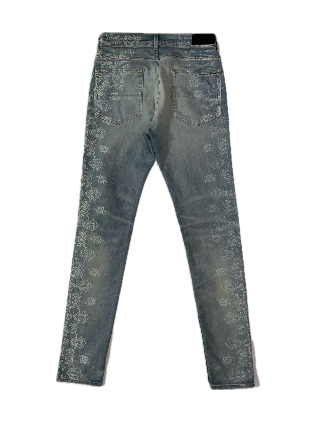 Amiri Amiri Bleached Paisley Print Jeans Size US 34 / EU 50 - 2 Thumbnail