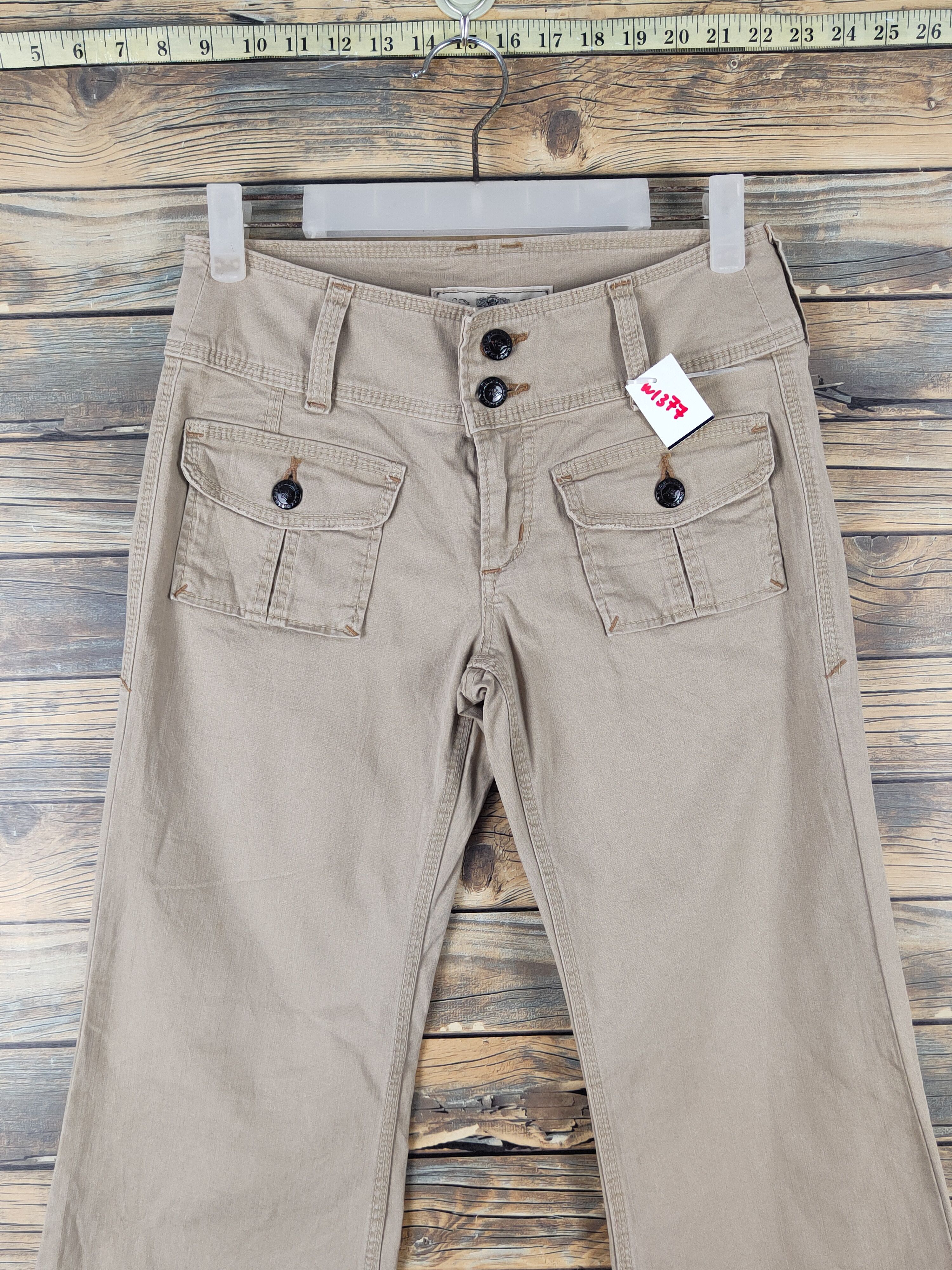 Japanese Brand Brappers Beige Multipocket utility Cargo Pants #W1377 Size 27" / US 4 / IT 40 - 2 Thumbnail