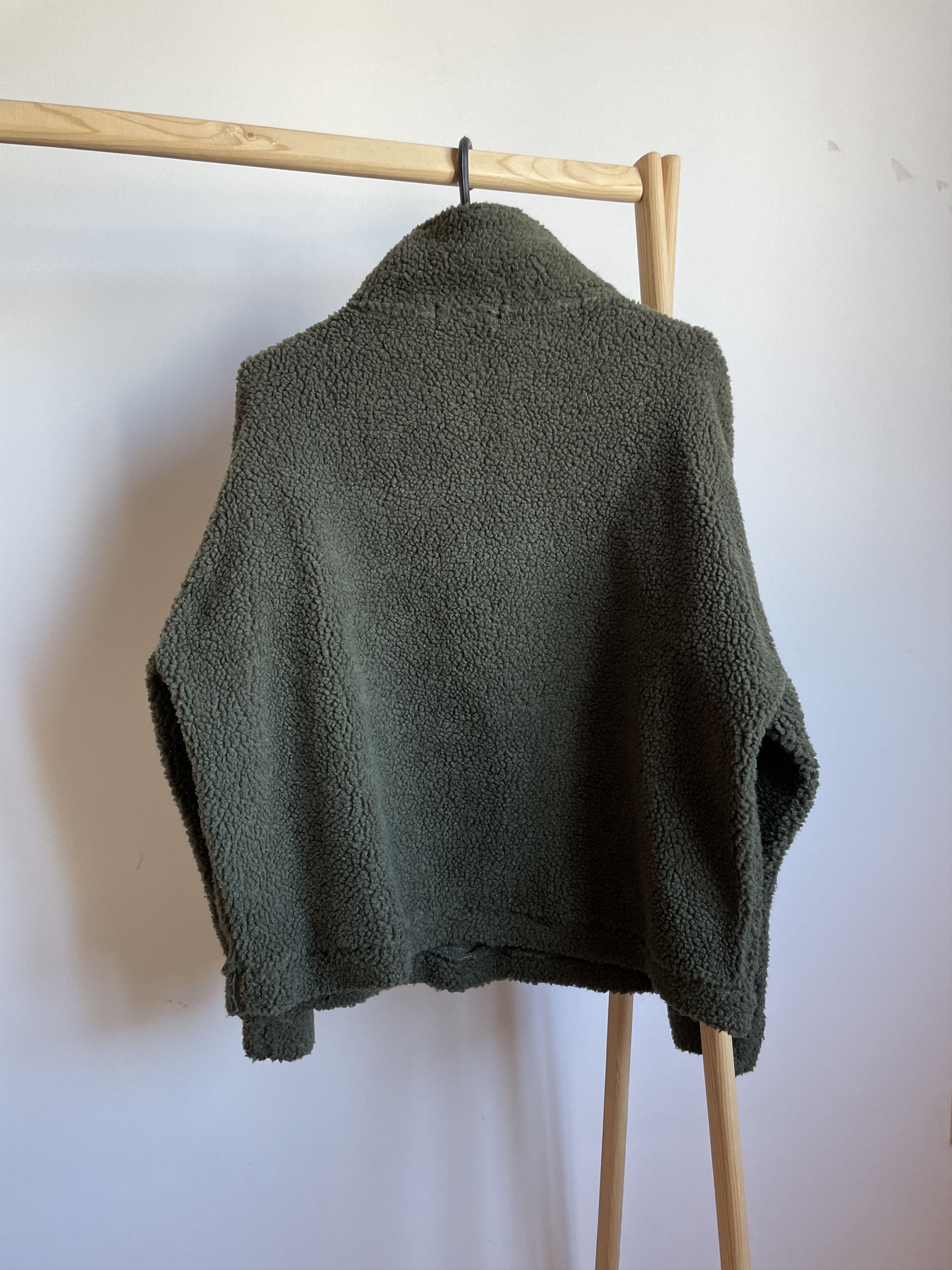 Other Nylon Insertion Khaki Fleece Pullover Size S Size US S / EU 44-46 / 1 - 2 Thumbnail