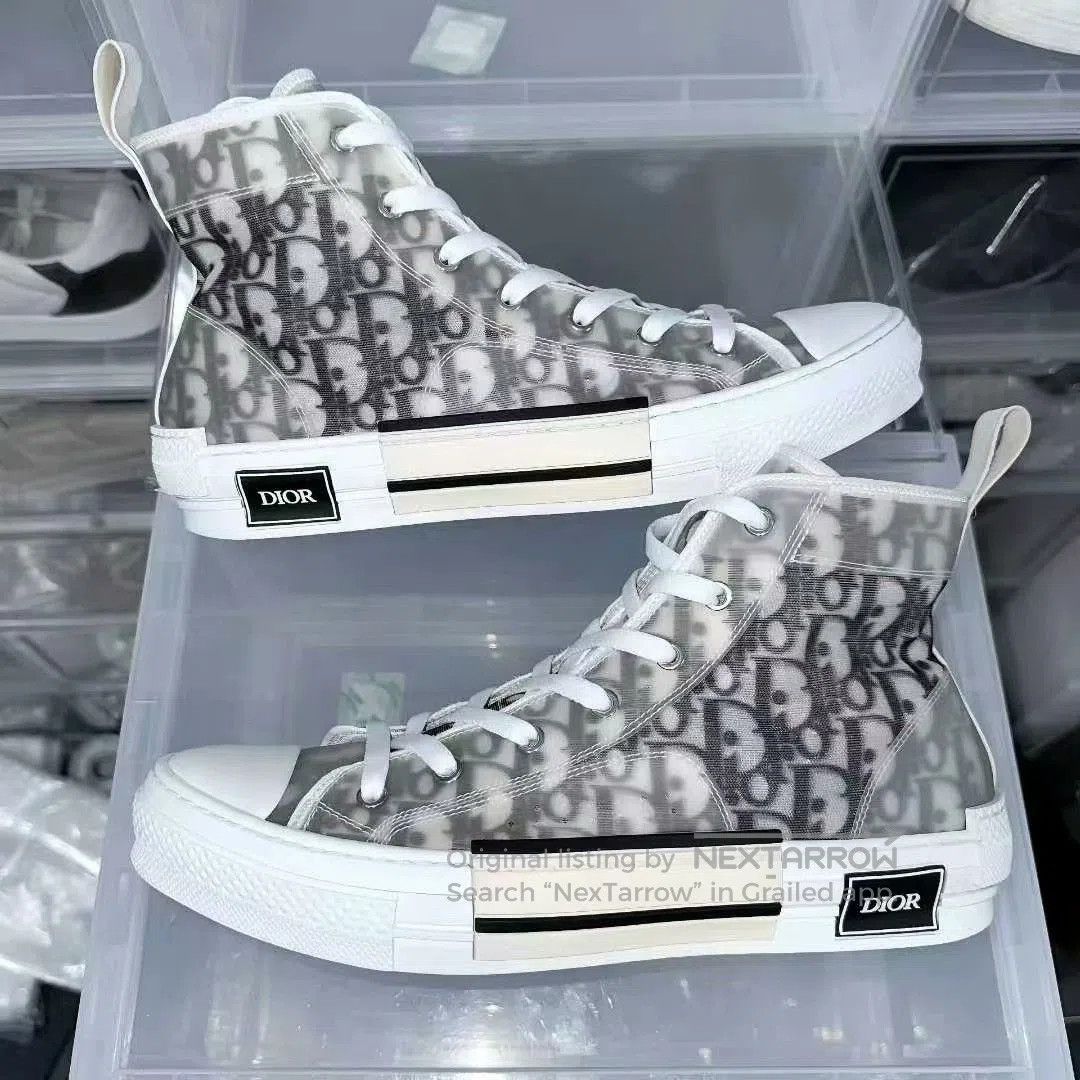Dior dior b23 sneakers in black and white. Size US 10 / EU 43 - 2 Thumbnail