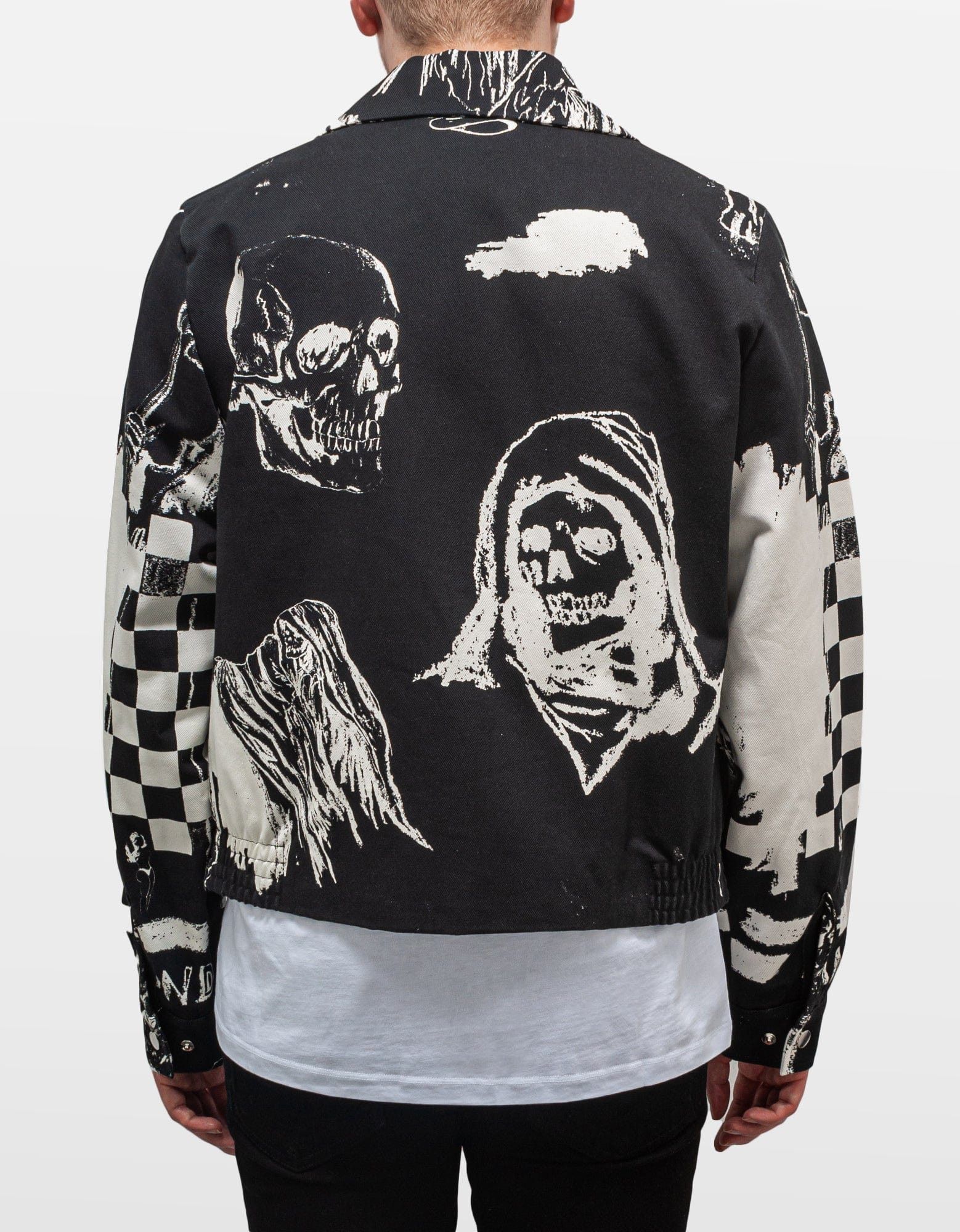 Amiri Amiri x Wes Lang Black Sketch Blouson – All-OverReaper Print Size US XL / EU 56 / 4 - 4 Thumbnail