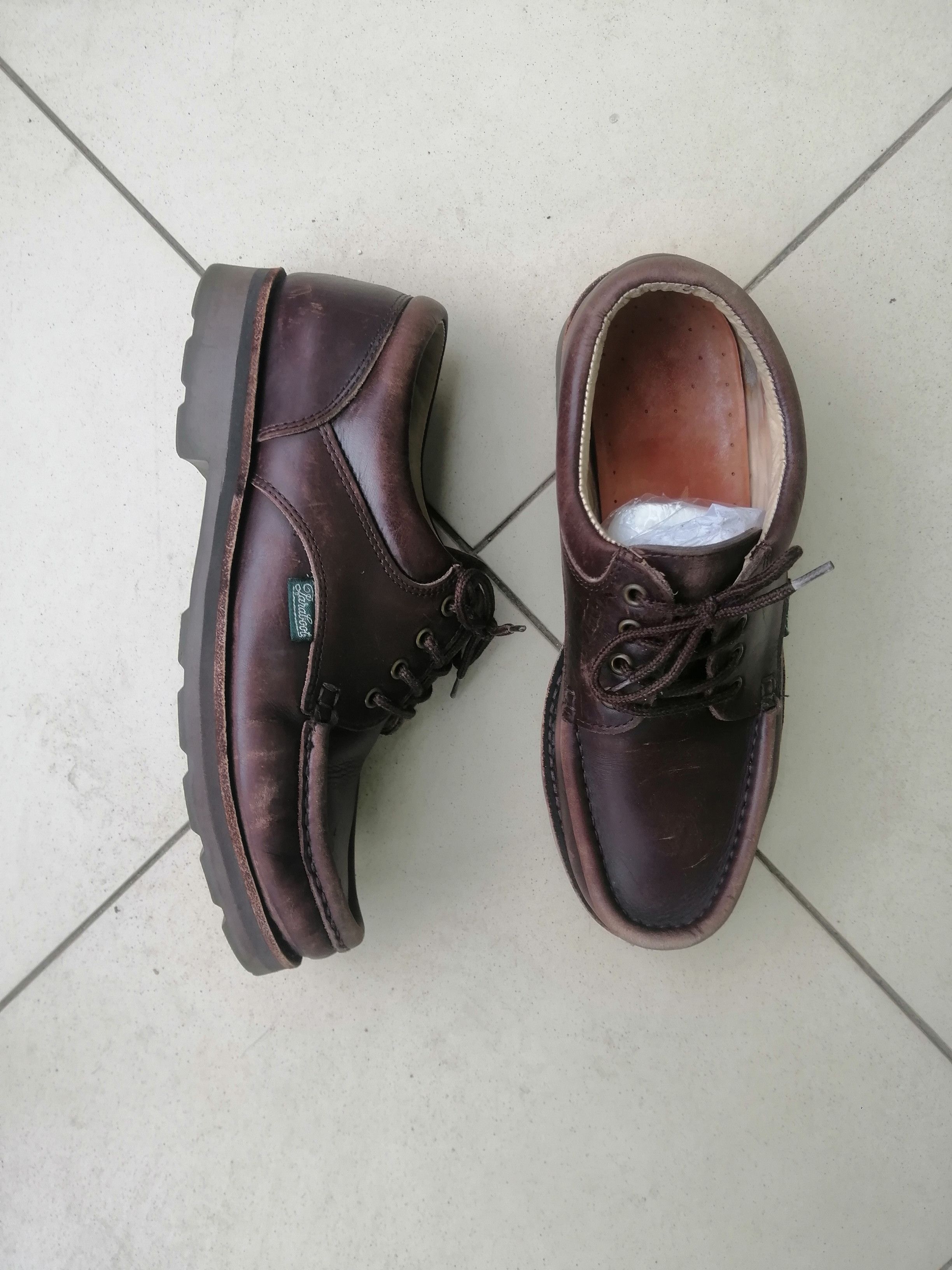 Paraboot Paraboot Michael Apron Toe Derby – Brown Leather Size US 10.5 / EU 43-44 - 3 Thumbnail