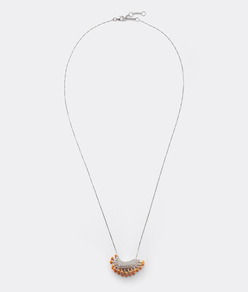 Bottega Veneta o1bcso1str0725 Size: OS / Trap Necklace in Silver Size ONE SIZE - 1 Thumbnail