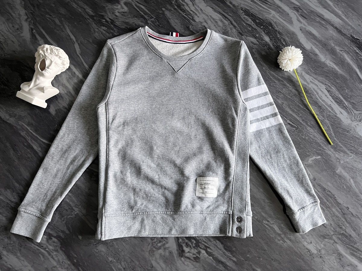 Thom Browne Thom Browne : Long Sleeve Side Stripe Button Ups Size US S / EU 44-46 / 1 - 3 Thumbnail