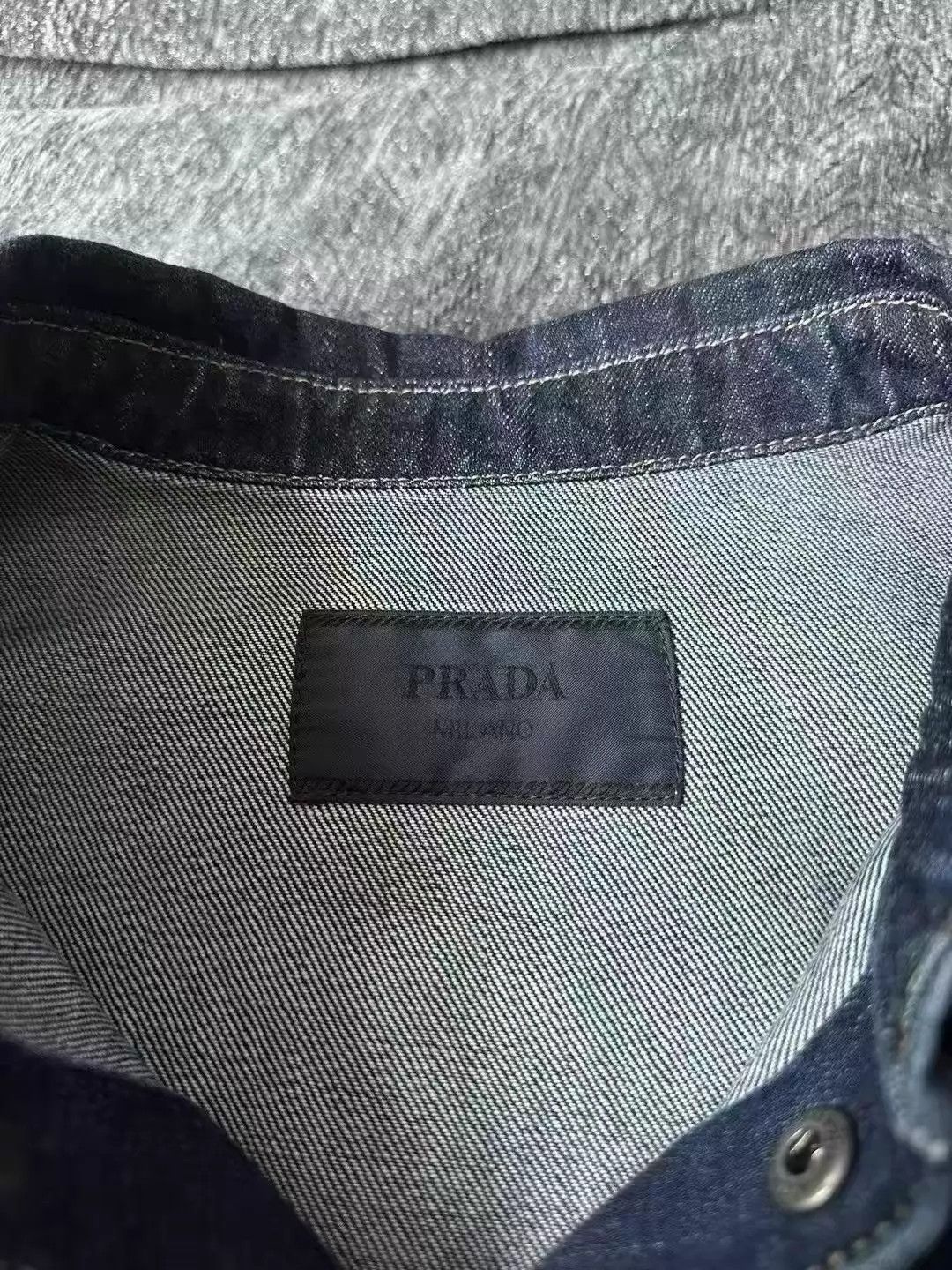 Prada Prada Denim Shirt Jacket XL New Size US XL / EU 56 / 4 - 4 Thumbnail
