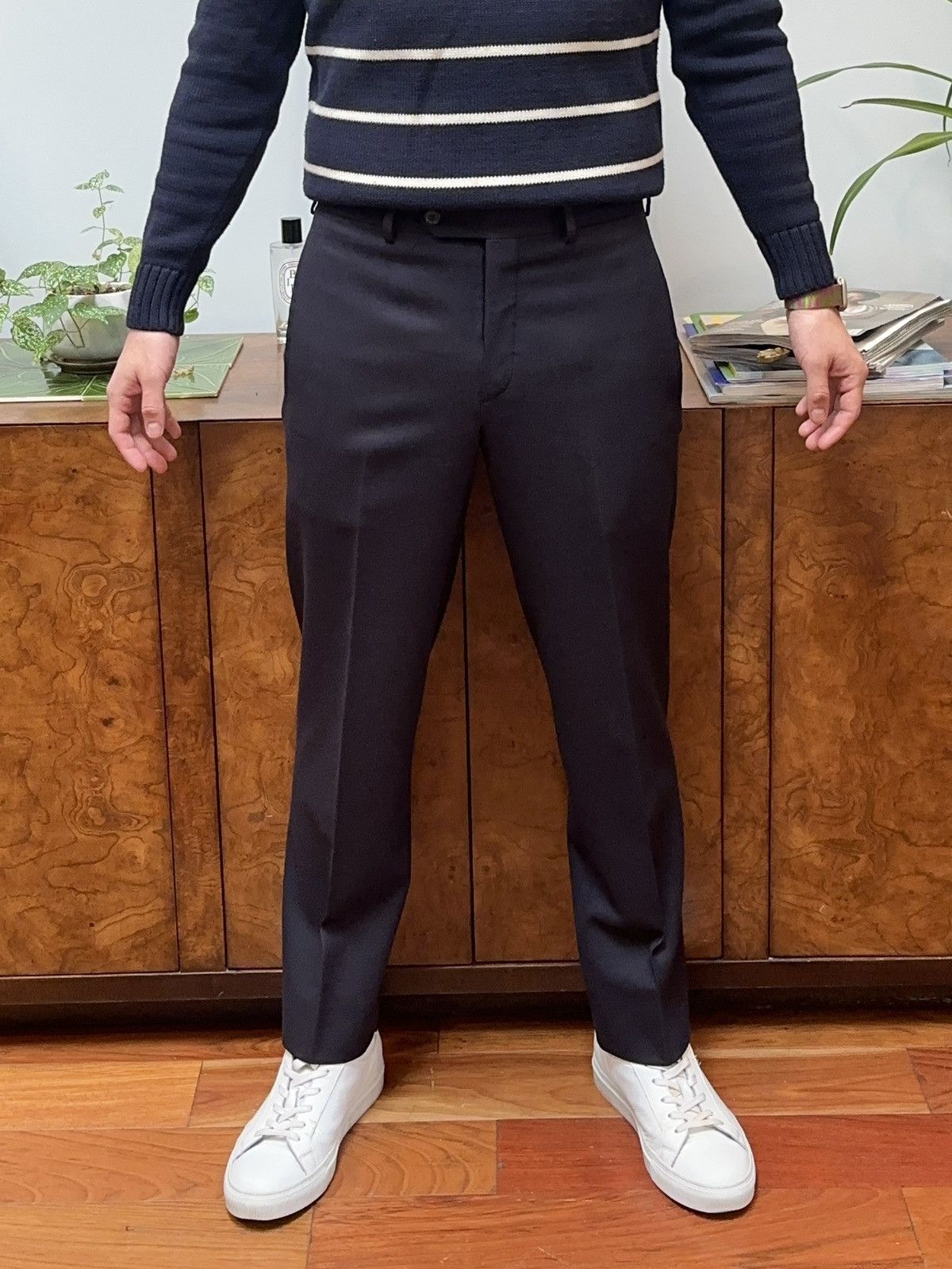 Prada Prada Wool Cropped Trousers Size US 29 - 1 Thumbnail