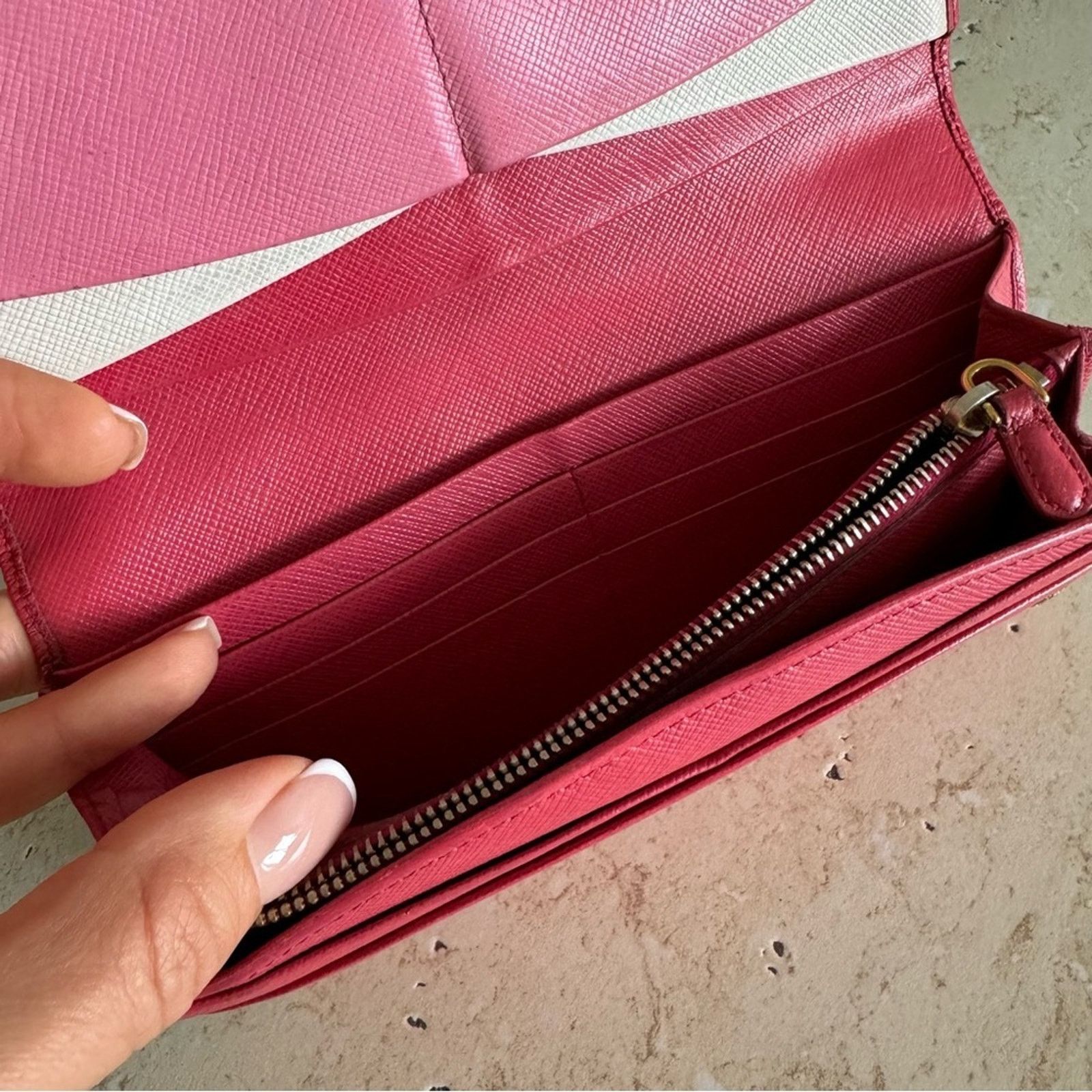 Prada PRADA Milano Pink Long Wallet, Authentic Size ONE SIZE - 12 Thumbnail