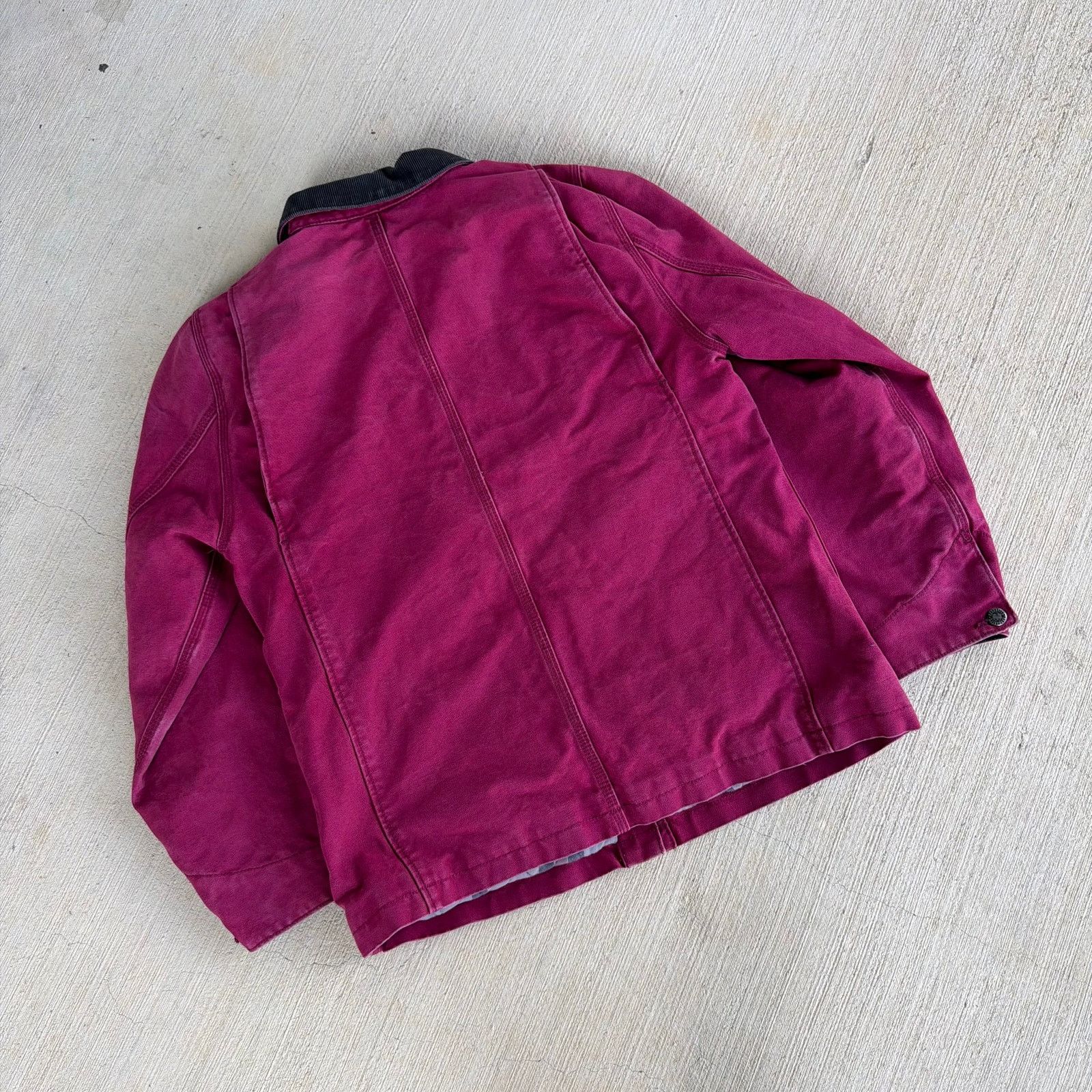 Carhartt × Vintage Carhartt WOMENS pink blanket lined chore work wear jacket Size US M / EU 48-50 / 2 - 6 Thumbnail