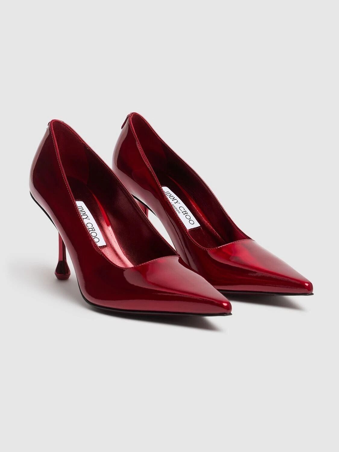 Jimmy Choo JIMMY CHOO Ixia 80 Ruby Red Leather Pumps New Size US 6 / IT 36 - 2 Thumbnail