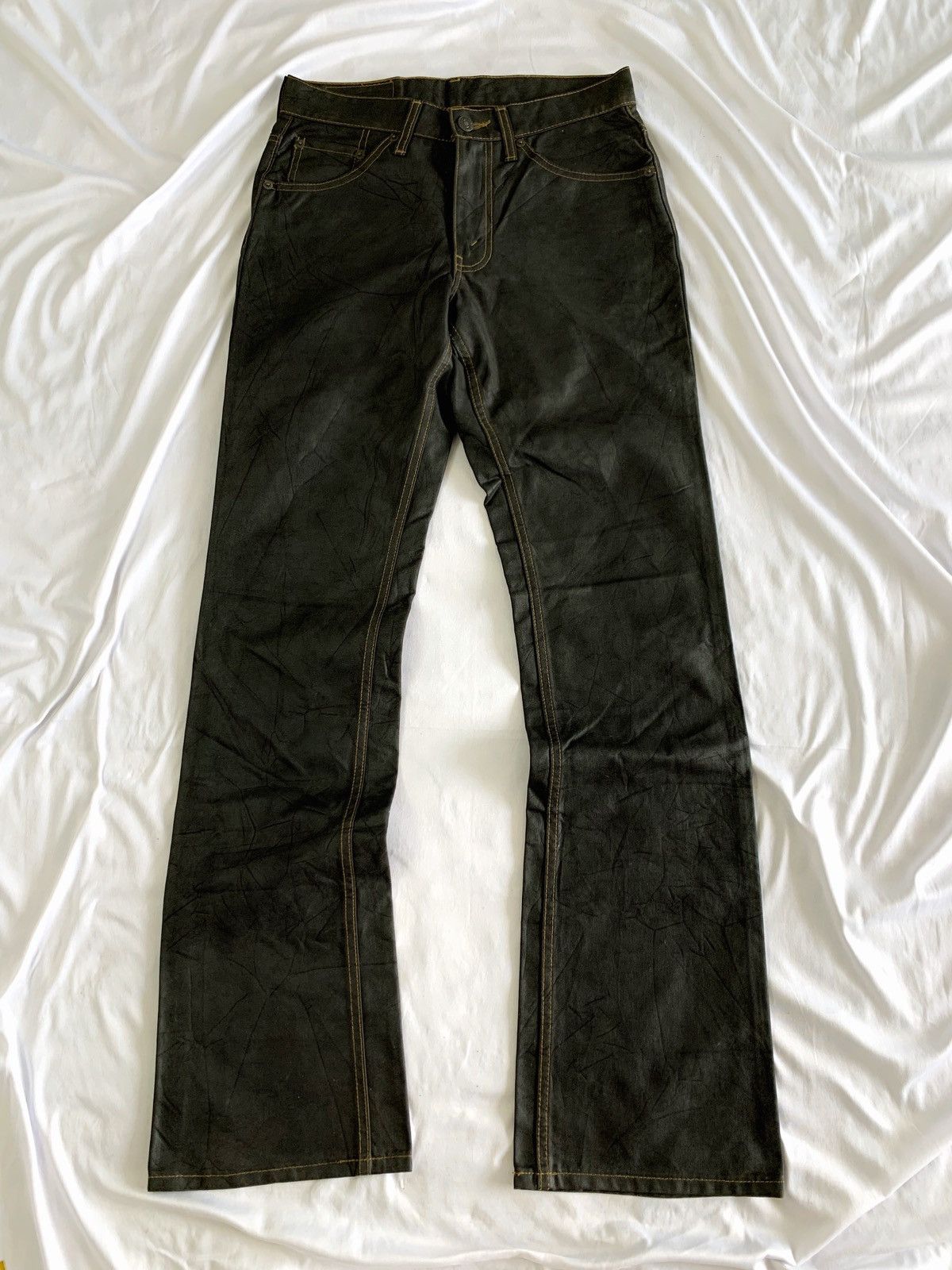 Levi's Waxed levis 517 flare jeans ifsx lgb kmrii fuga numbernine Size US 28 / EU 44 - 4 Thumbnail