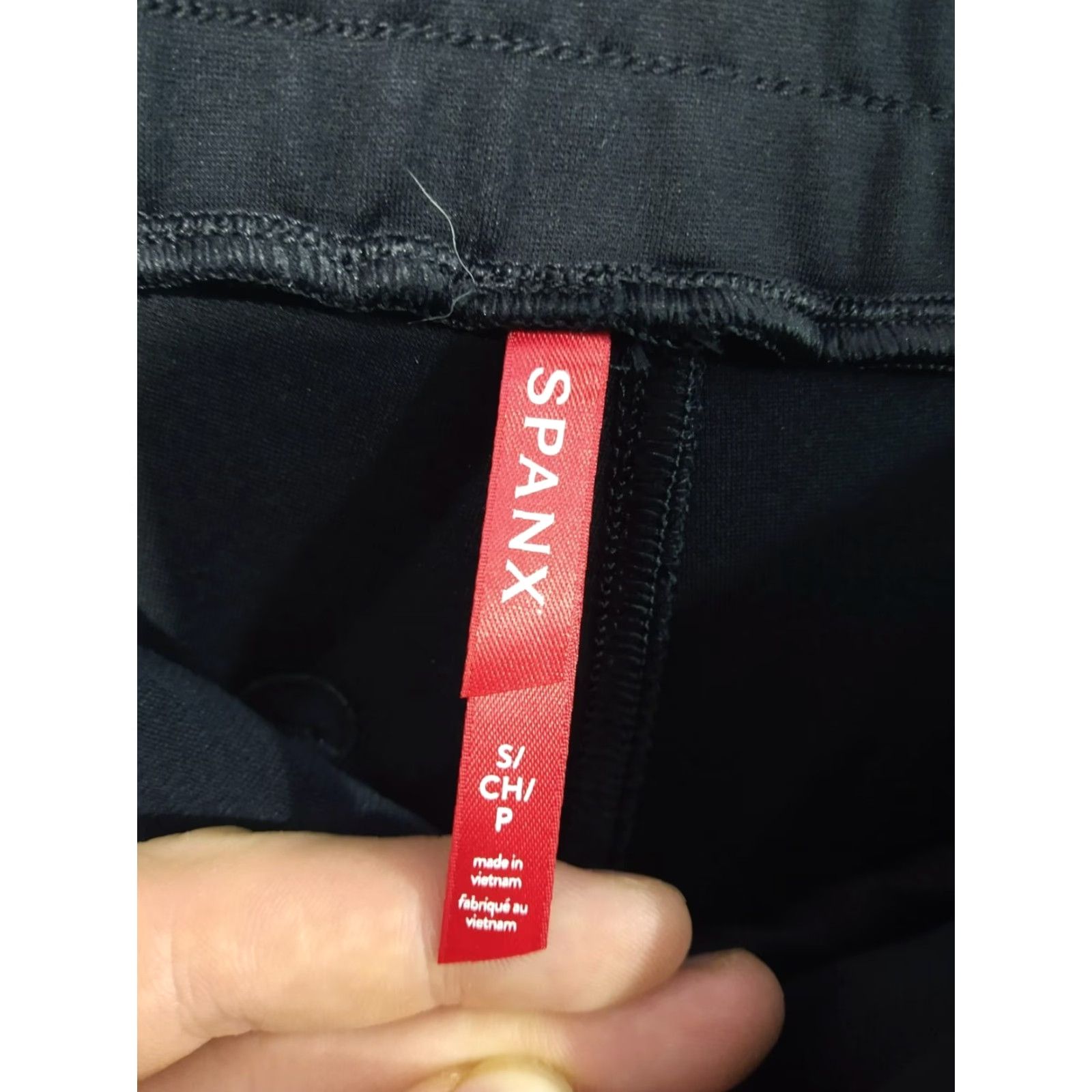 Spanx SPANX Womens Joggers Small Black Active Stretch Pants Tapered Casual Size 28" / US 6 / IT 42 - 7 Thumbnail