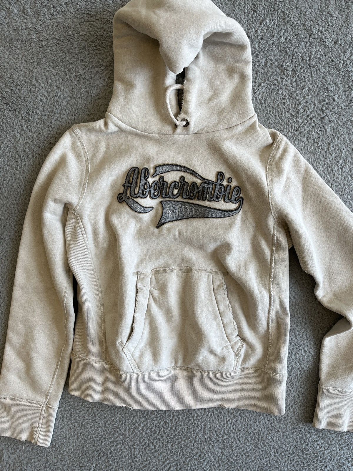 Abercrombie Fitch Y2K Abercrombie Fitch Distressed Hoodie Men s Small Grailed