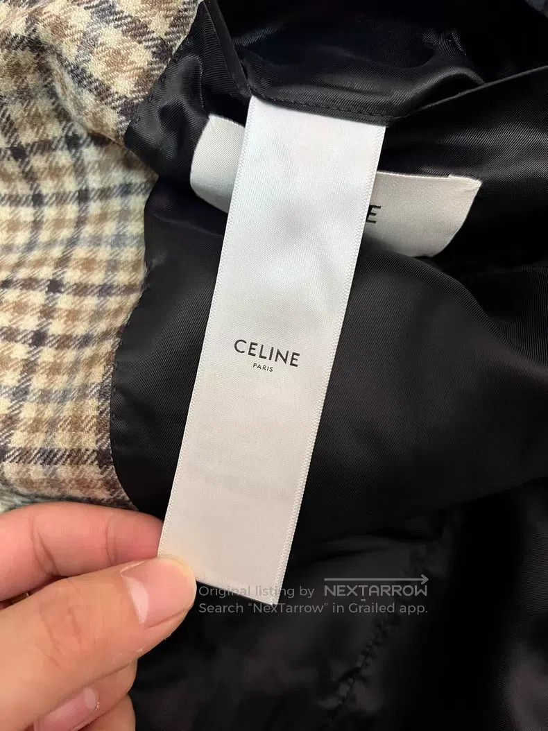 Celine CELINE Prince of Wales Check Wool and Cashmere Suit Size XS / US 0-2 / IT 36-38 - 6 Thumbnail