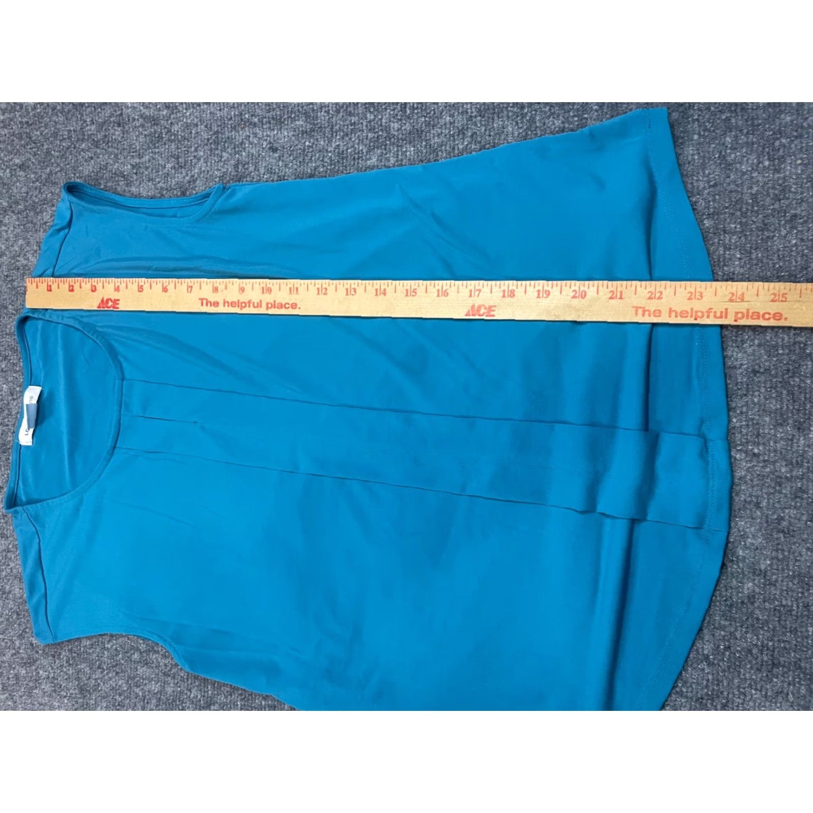 Liz Claiborne Liz Claiborne Top Womens Medium Teal Blue Sleeveless Blouse Size M / US 6-8 / IT 42-44 - 2 Thumbnail