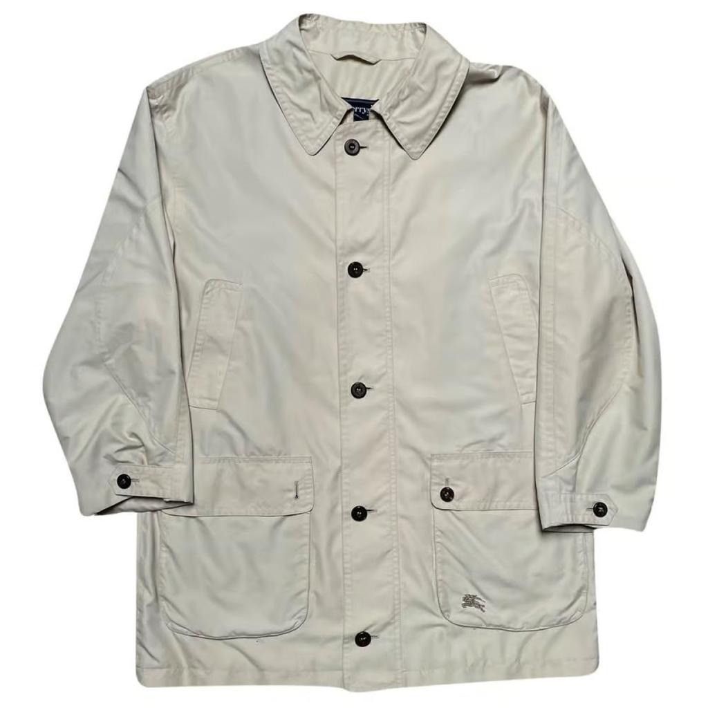image of Burberry Trench Coat With Pattern Inside in Beige, Men's (Size Medium)