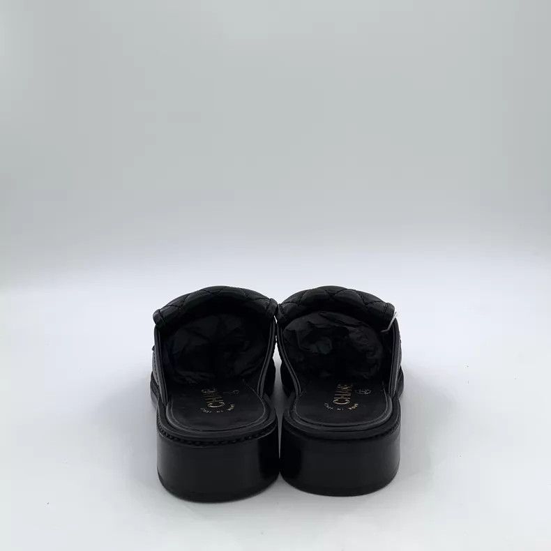 Chanel Chanel 25C black diamond double C logo lambskin wrap-head Size US 5.5 / IT 35.5 - 4 Thumbnail