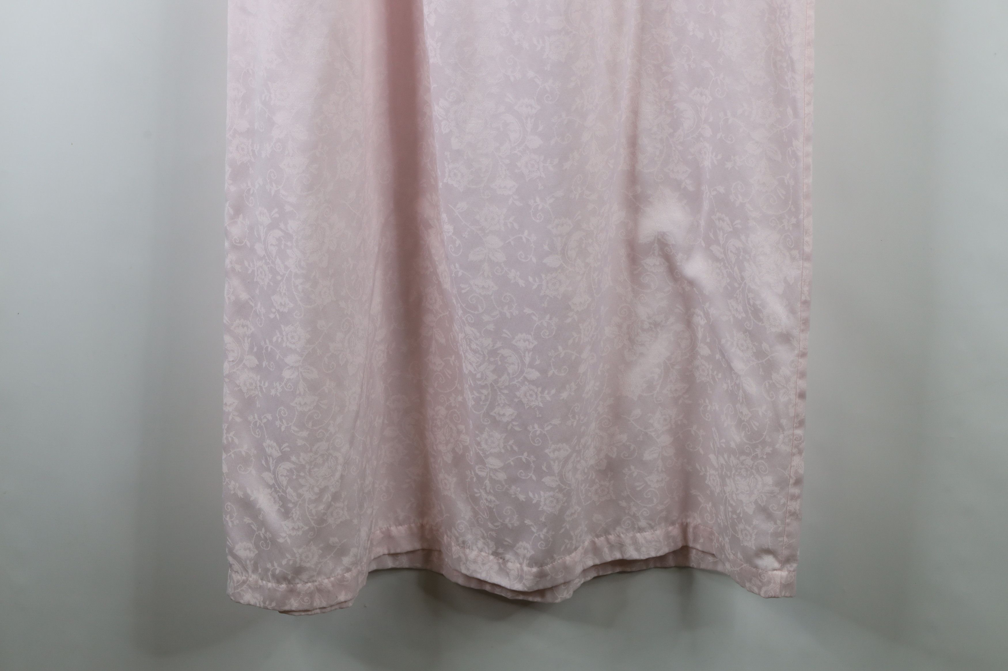 Vintage Vintage 90s Miss Elaine Lace Long Sleeve Night Gown Pink Size S / US 4 / IT 40 - 15 Thumbnail