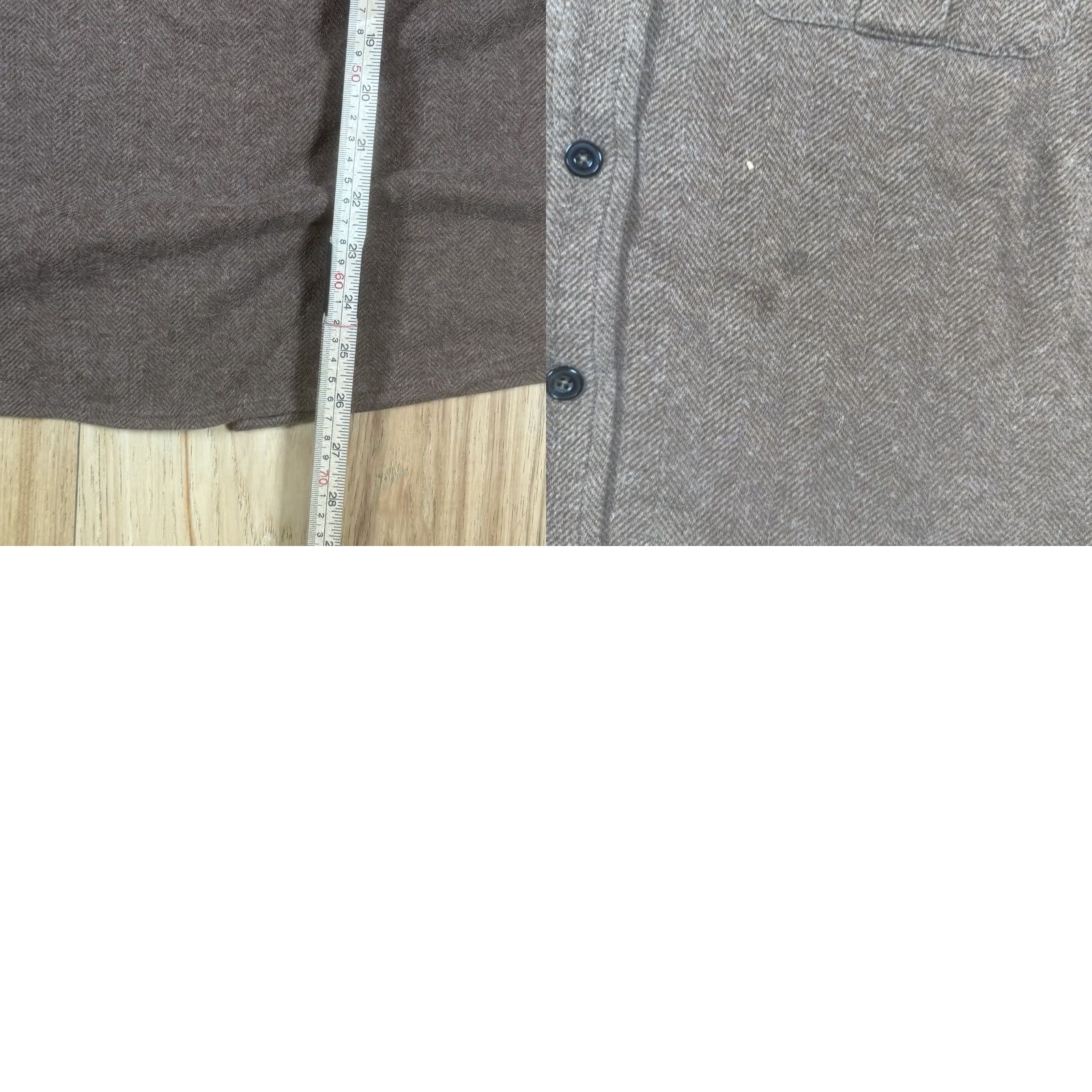 Ralph Lauren VINTAGE Ralph Lauren Polo Shirt Herringbone Brown Alpaca Cotton Mens Large L Button Shirt Size US L / EU 52-54 / 3 - 8 Thumbnail