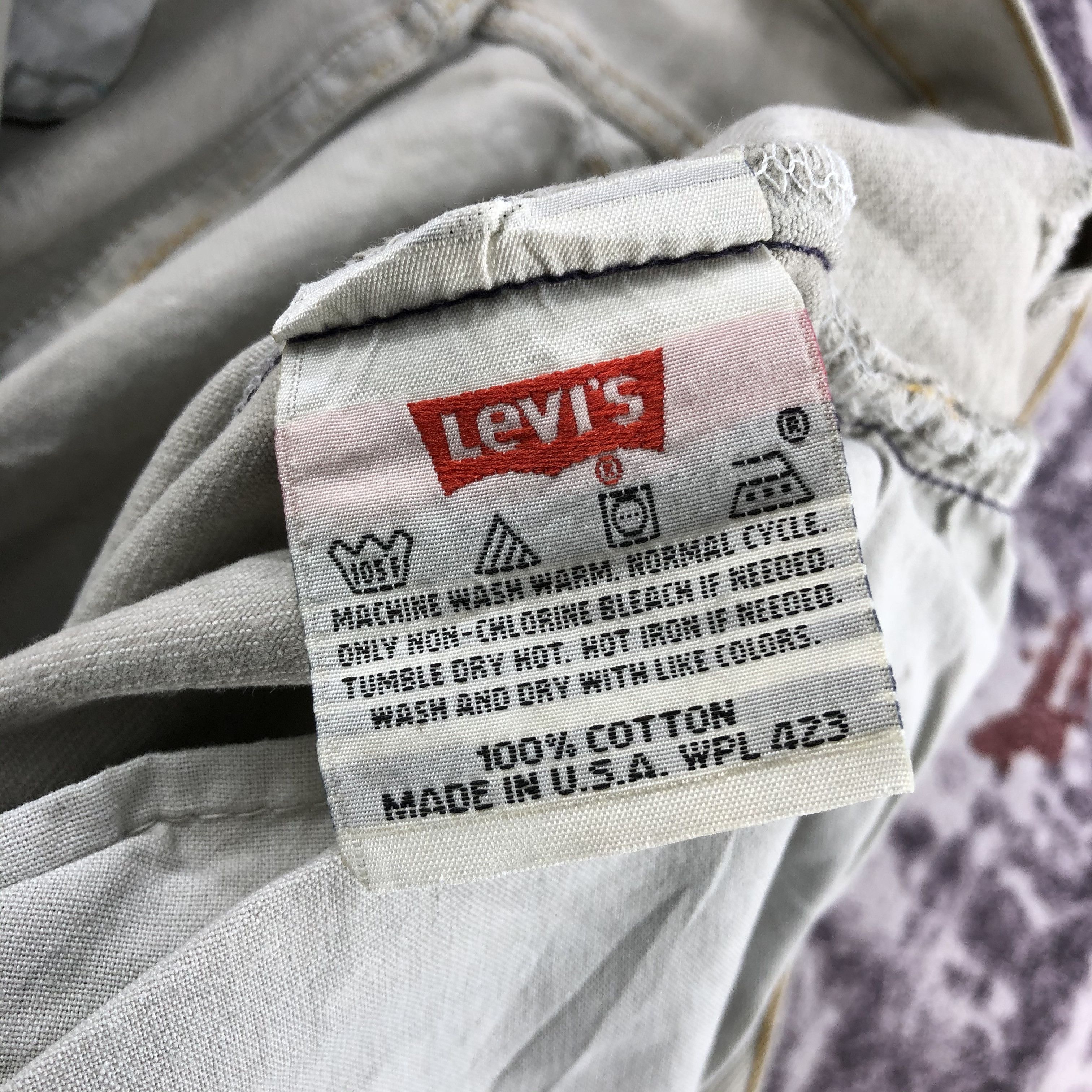 Levi's Vintage 90s Light Wash Levis 501 Jeans-JM2551 Size US 33 - 16 Thumbnail