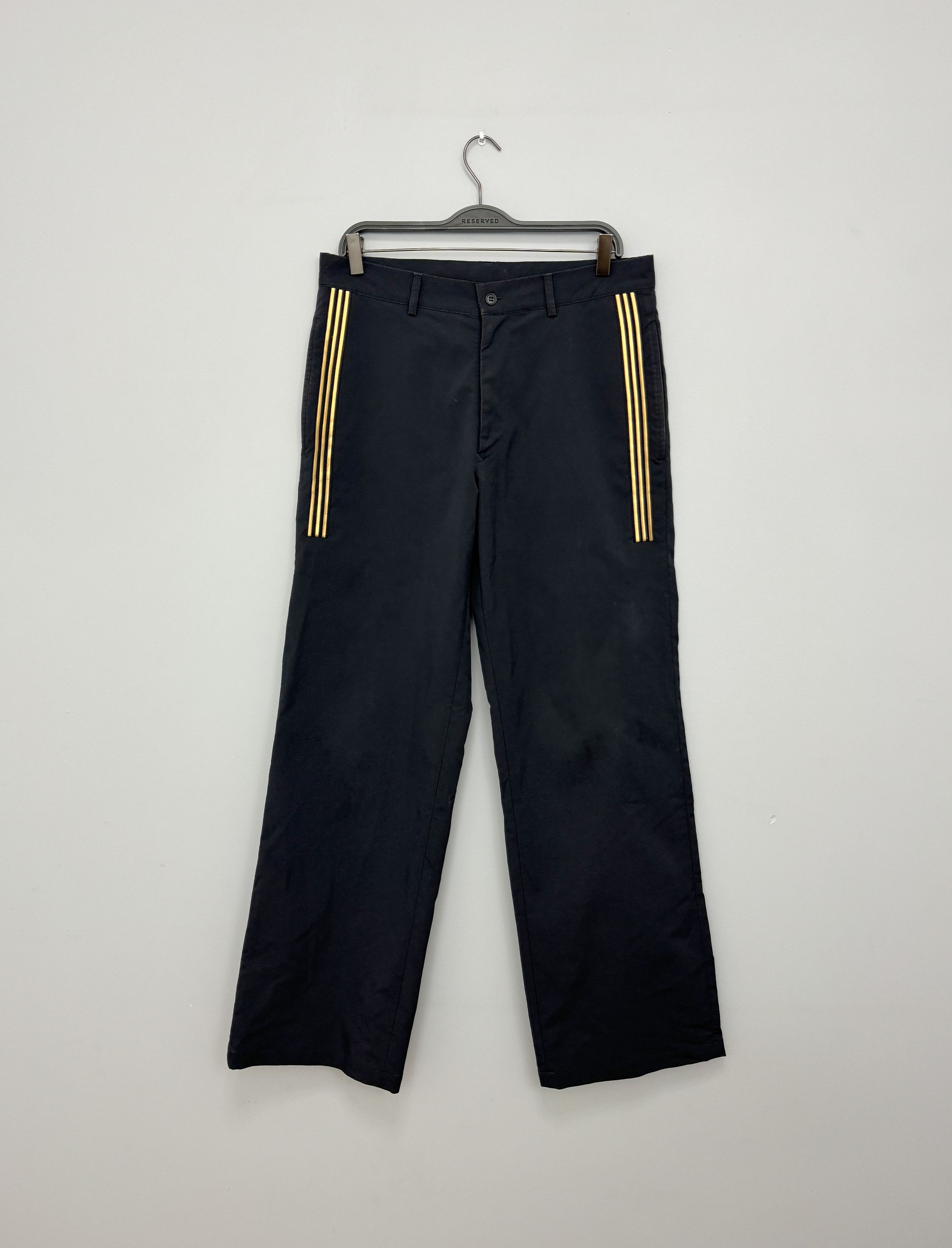 Adidas Vintage 2003 Adidas Y-3 Pants Casual Gold Stripes M Size US 32 / EU 48 - 1 Thumbnail