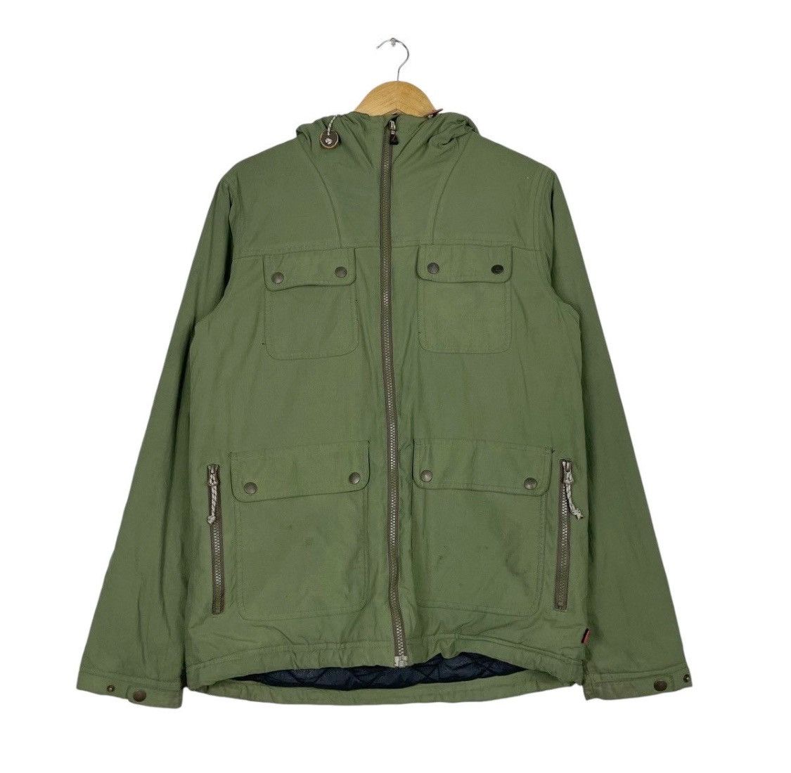 Other × Quiksilver 💥QUIKSILVER DUSTER HOODUE MULTI POCKET JACKET Size US S / EU 44-46 / 1 - 10 Thumbnail